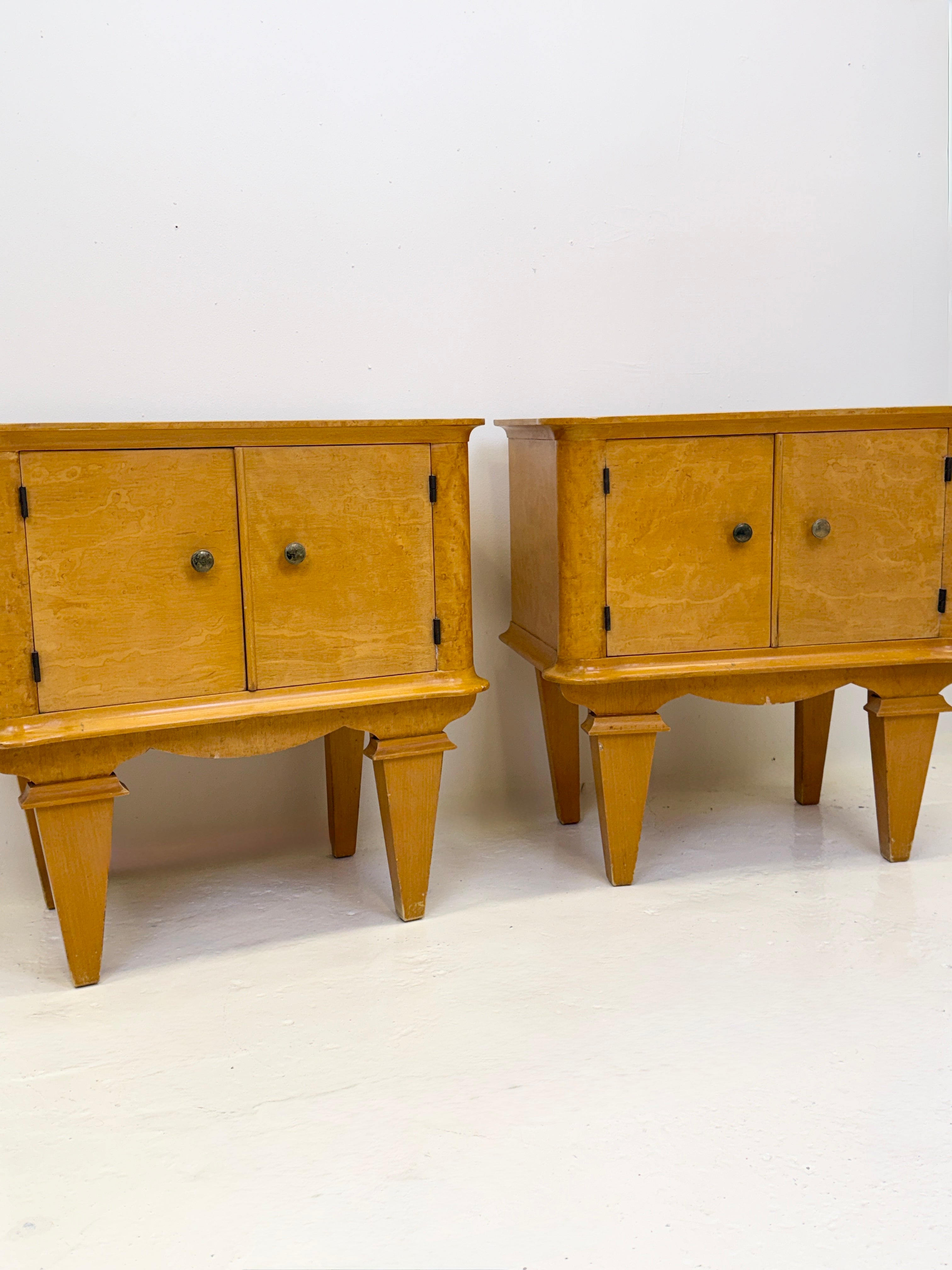 PAIRE DE CHEVETS "ART DÉCO" FRANCE, 1940s
