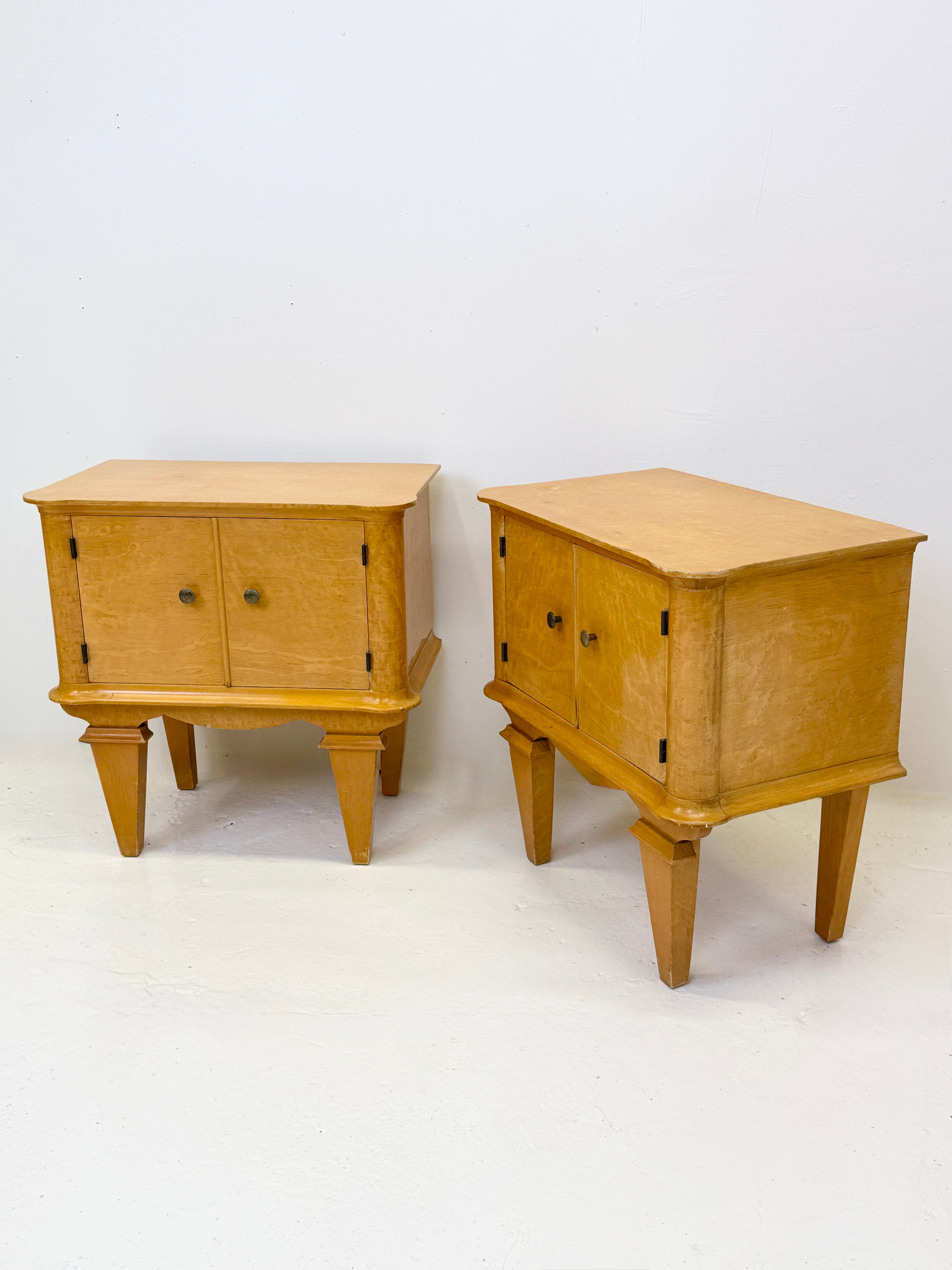 PAIRE DE CHEVETS "ART DÉCO" FRANCE, 1940s