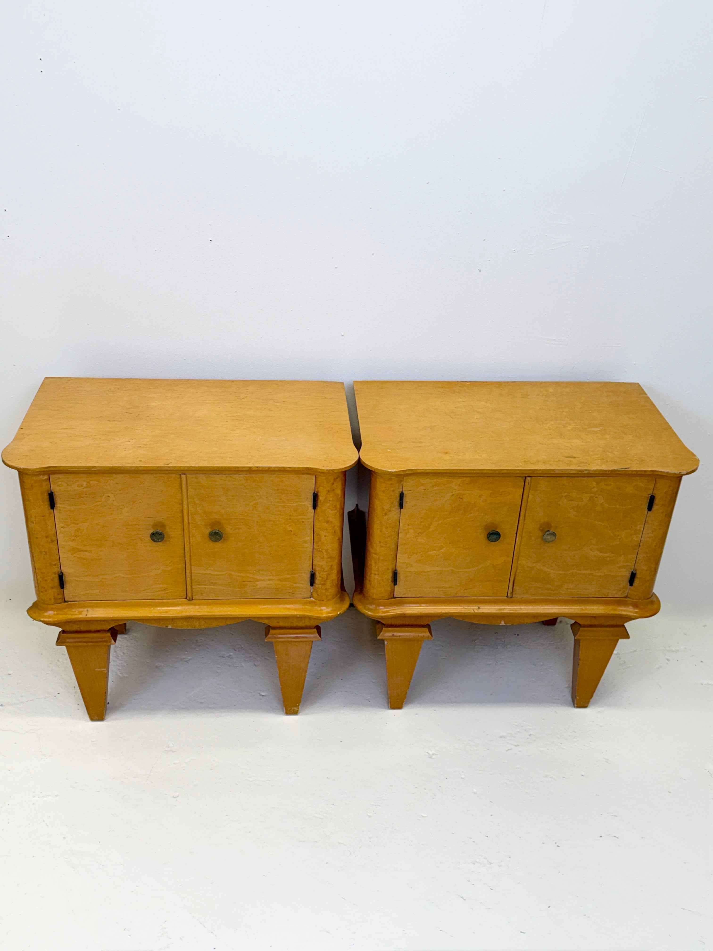 PAIRE DE CHEVETS "ART DÉCO" FRANCE, 1940s