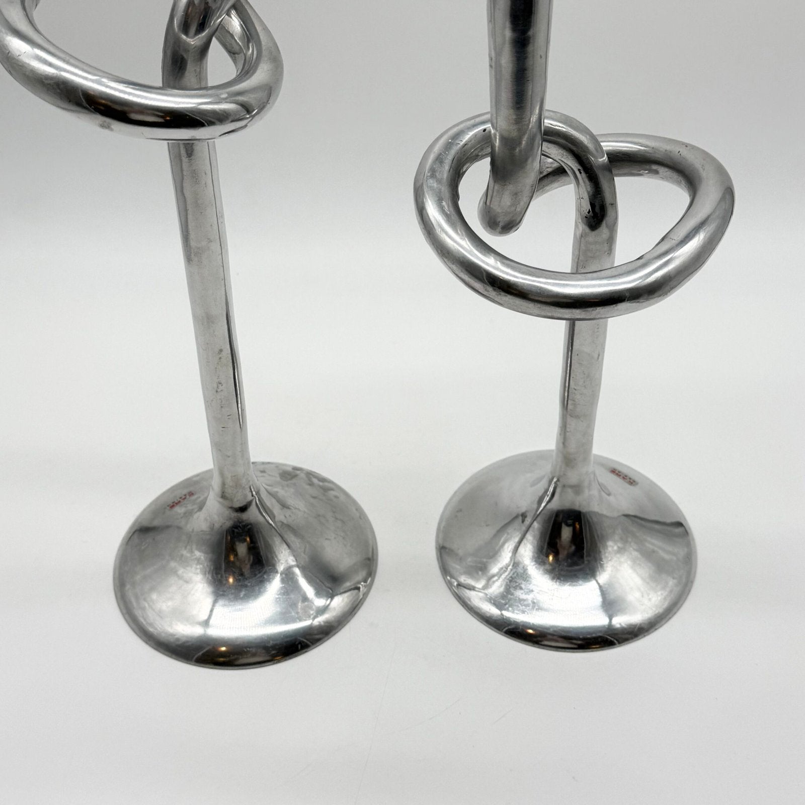 PAIRE DE CHANDELIERS XXL "GIANT KNOT" – 1980s