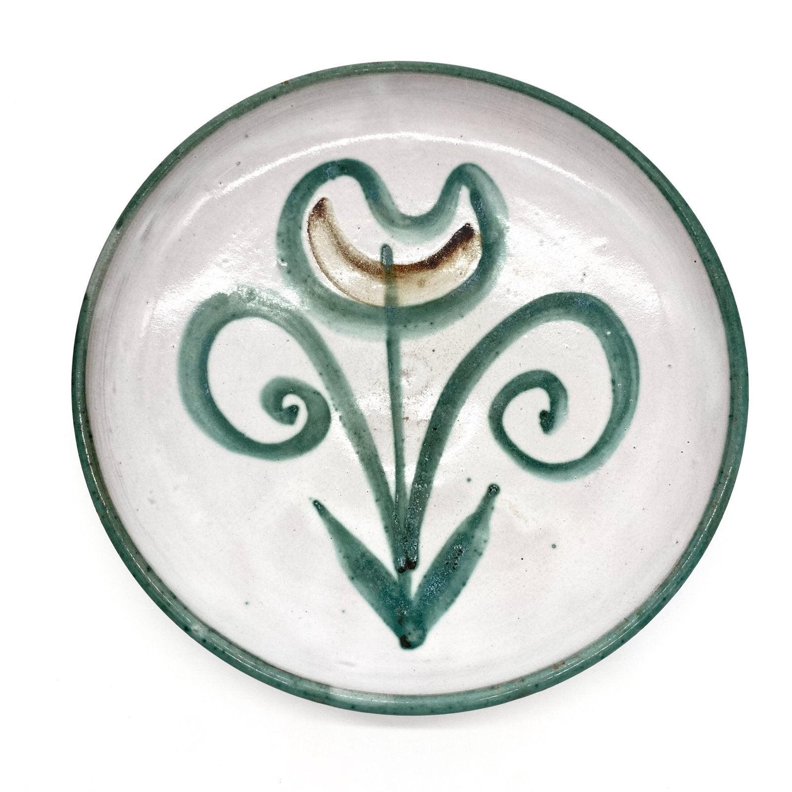 ASSIETTE AU DÉCOR FLORAL - ROBERT PICAULT 1950
