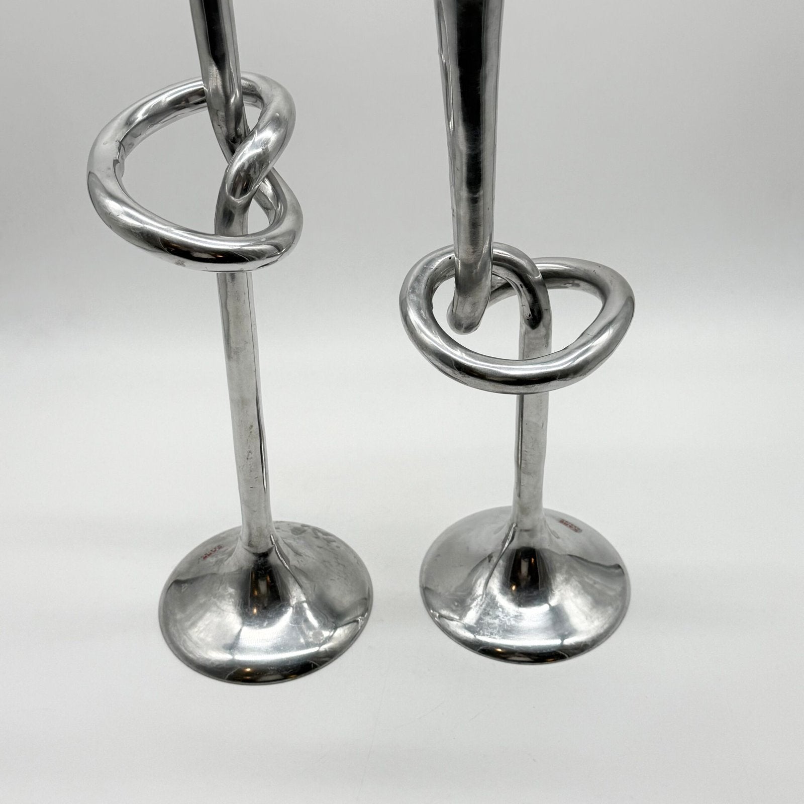 PAIRE DE CHANDELIERS XXL "GIANT KNOT" – 1980s