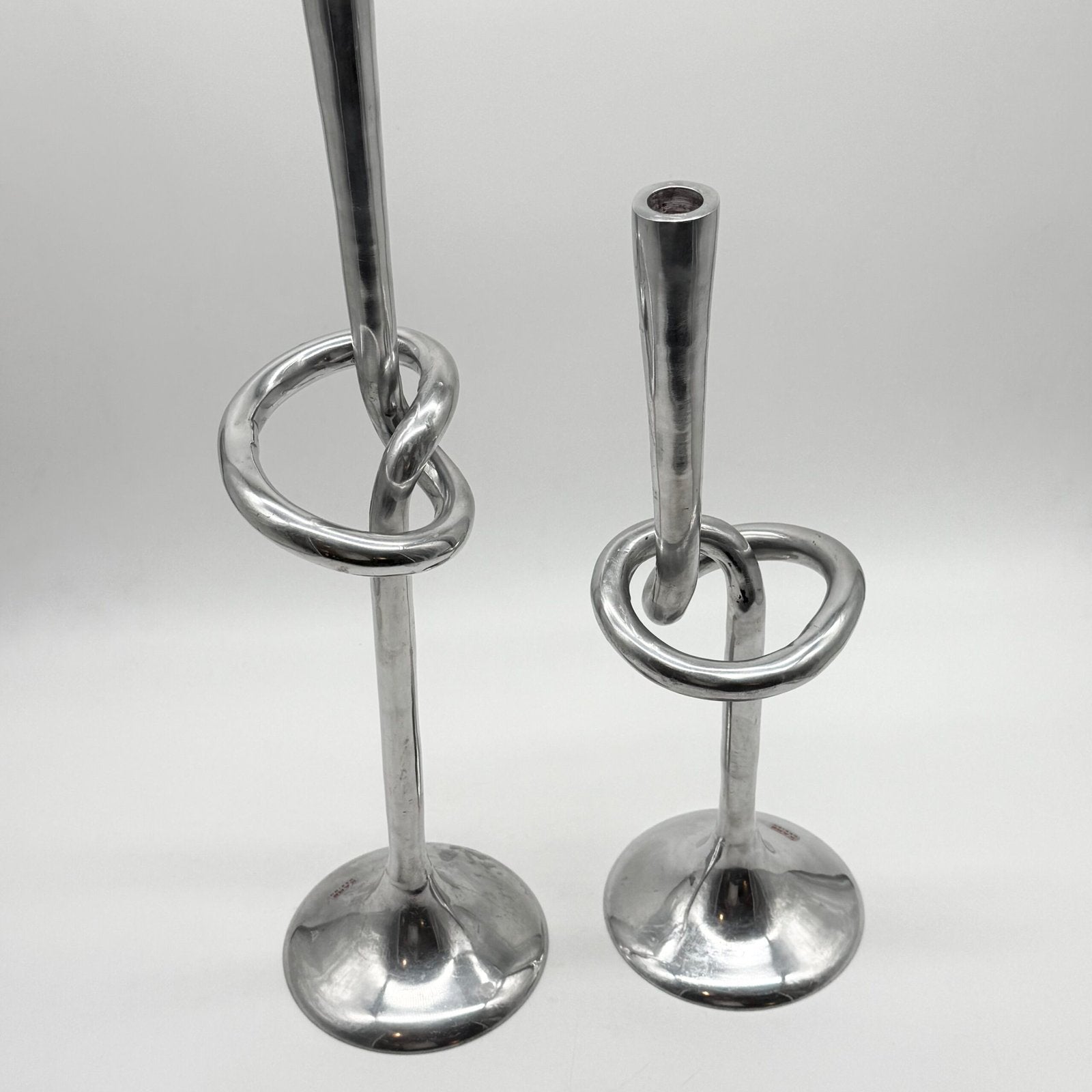 PAIRE DE CHANDELIERS XXL "GIANT KNOT" – 1980s