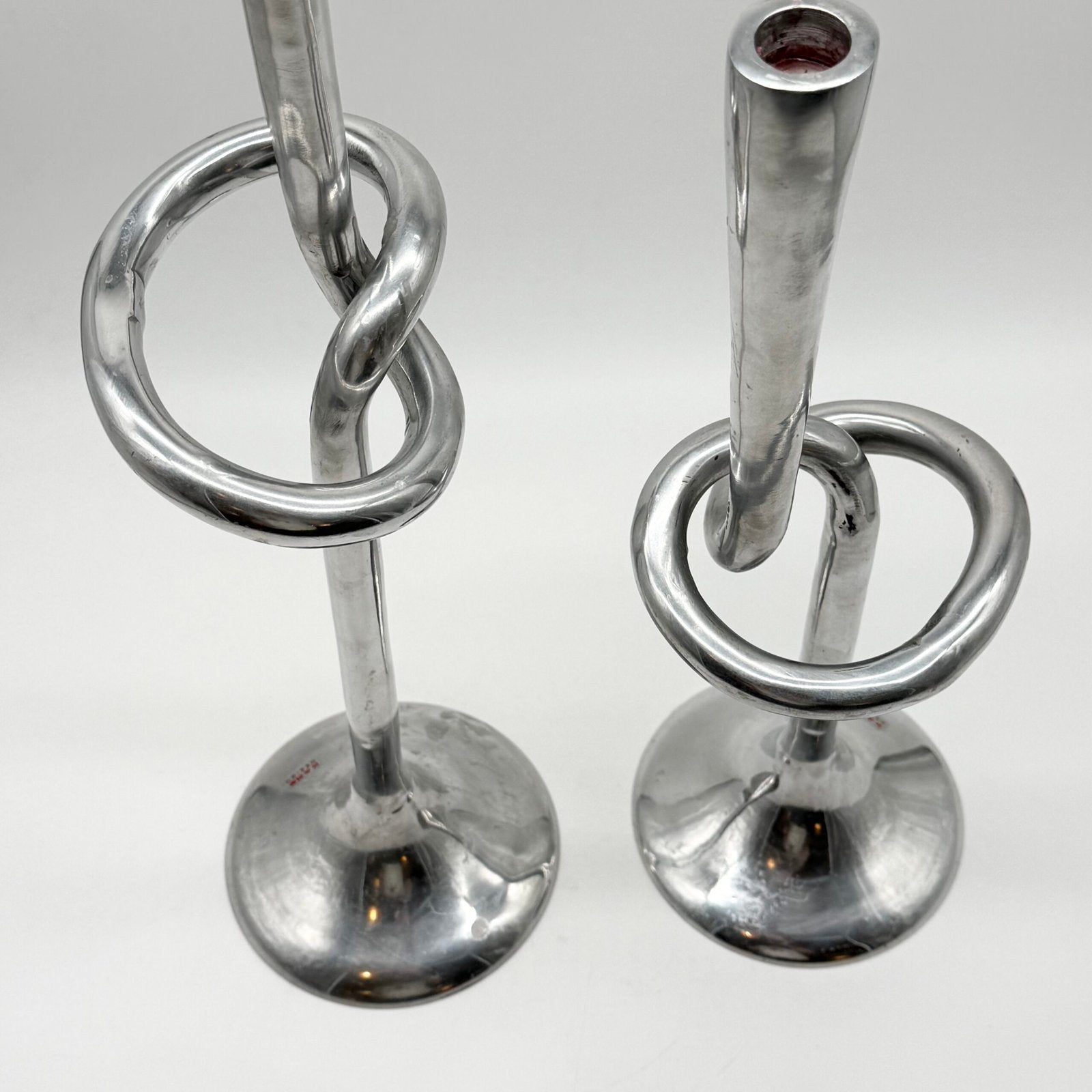 PAIRE DE CHANDELIERS XXL "GIANT KNOT" – 1980s
