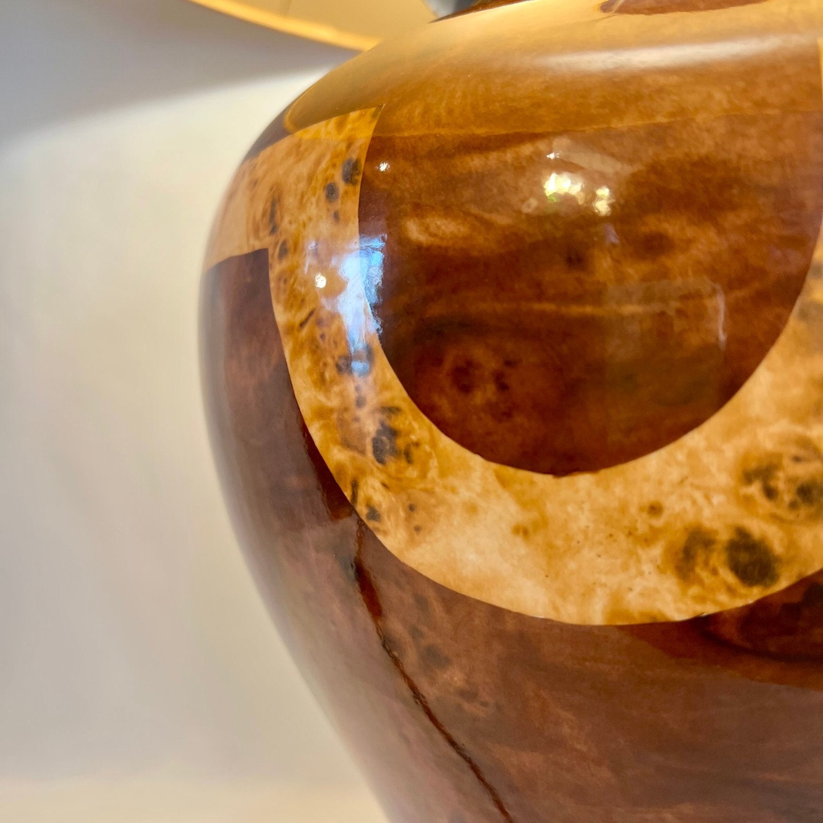 GRANDE LAMPE DE SALON "LANCEL PARIS", 1980s. MADE IN ITALY