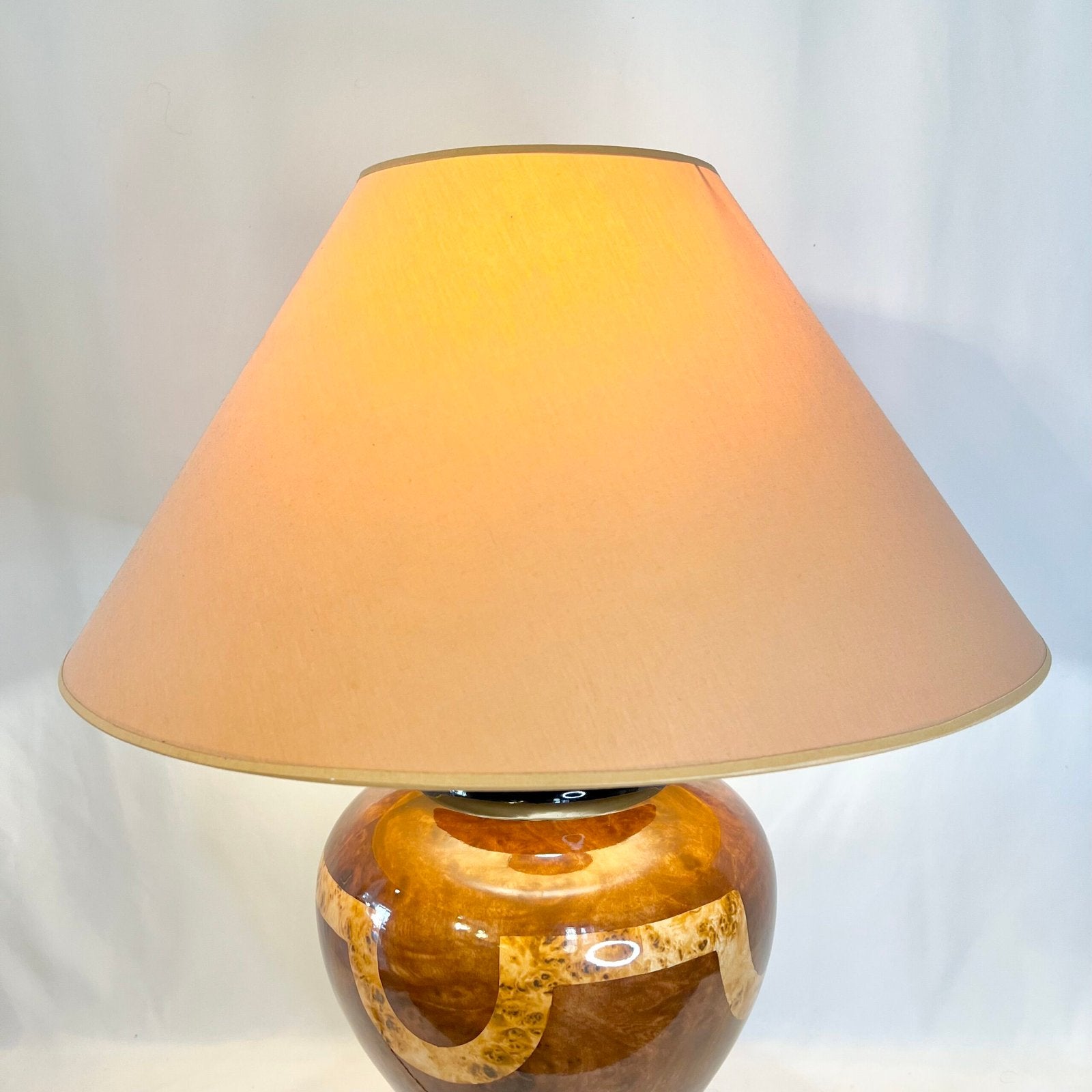 GRANDE LAMPE DE SALON "LANCEL PARIS", 1980s. MADE IN ITALY