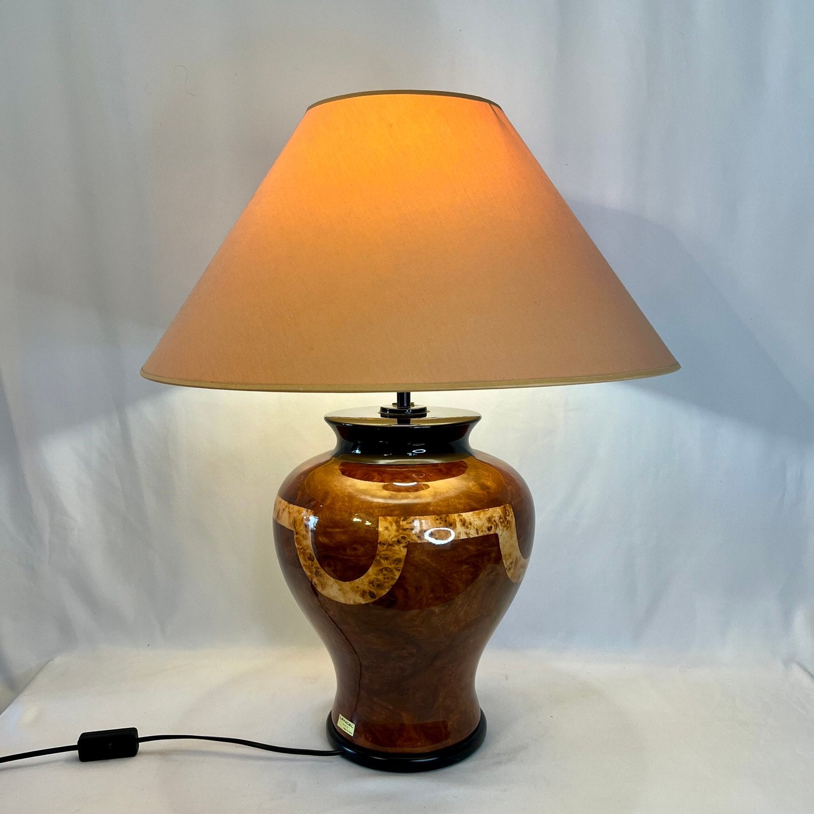 GRANDE LAMPE DE SALON "LANCEL PARIS", 1980s. MADE IN ITALY
