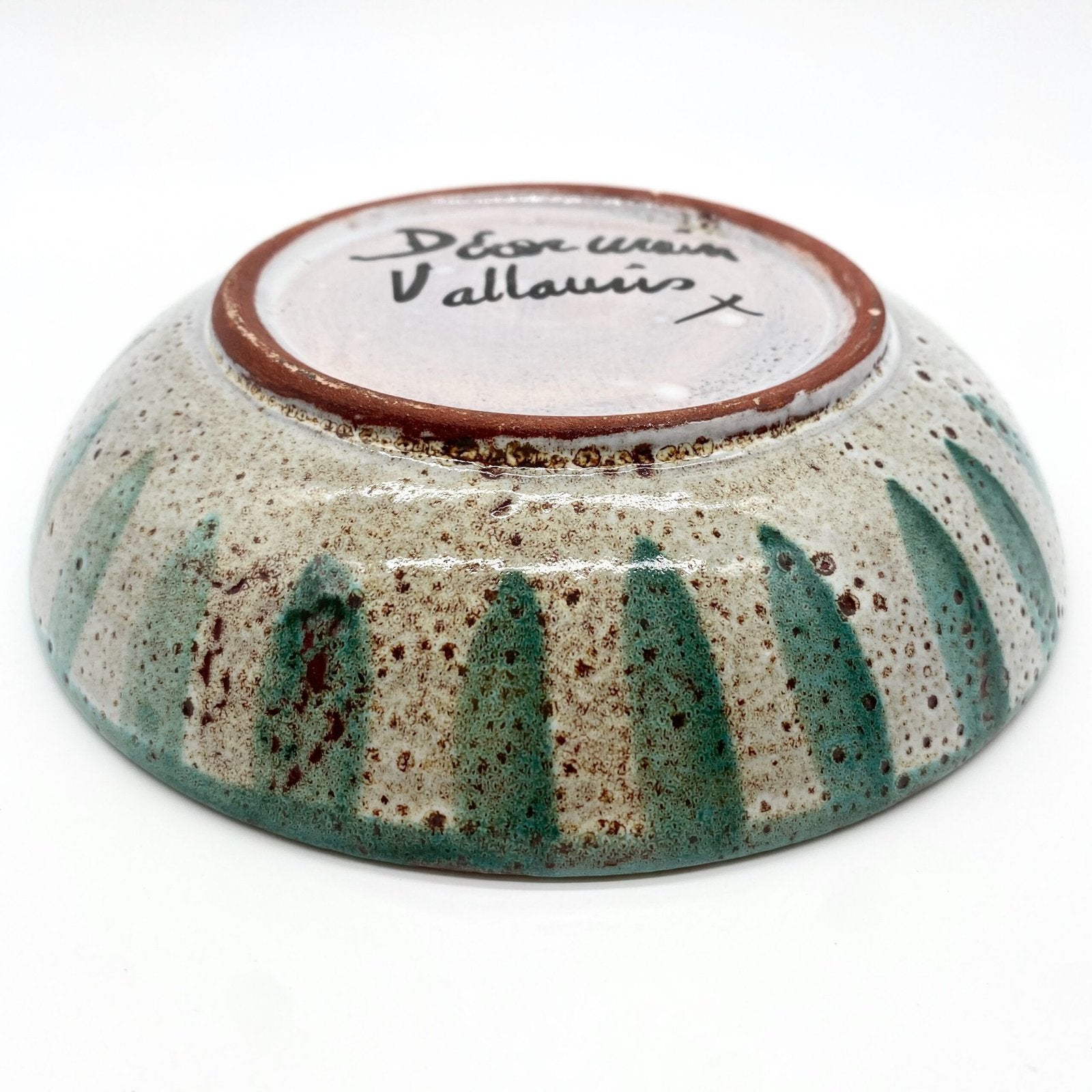 ASSIETTE CREUSE DÉCOR POISSON - CÉRAMIQUE DE VALLAURIS, 1960s