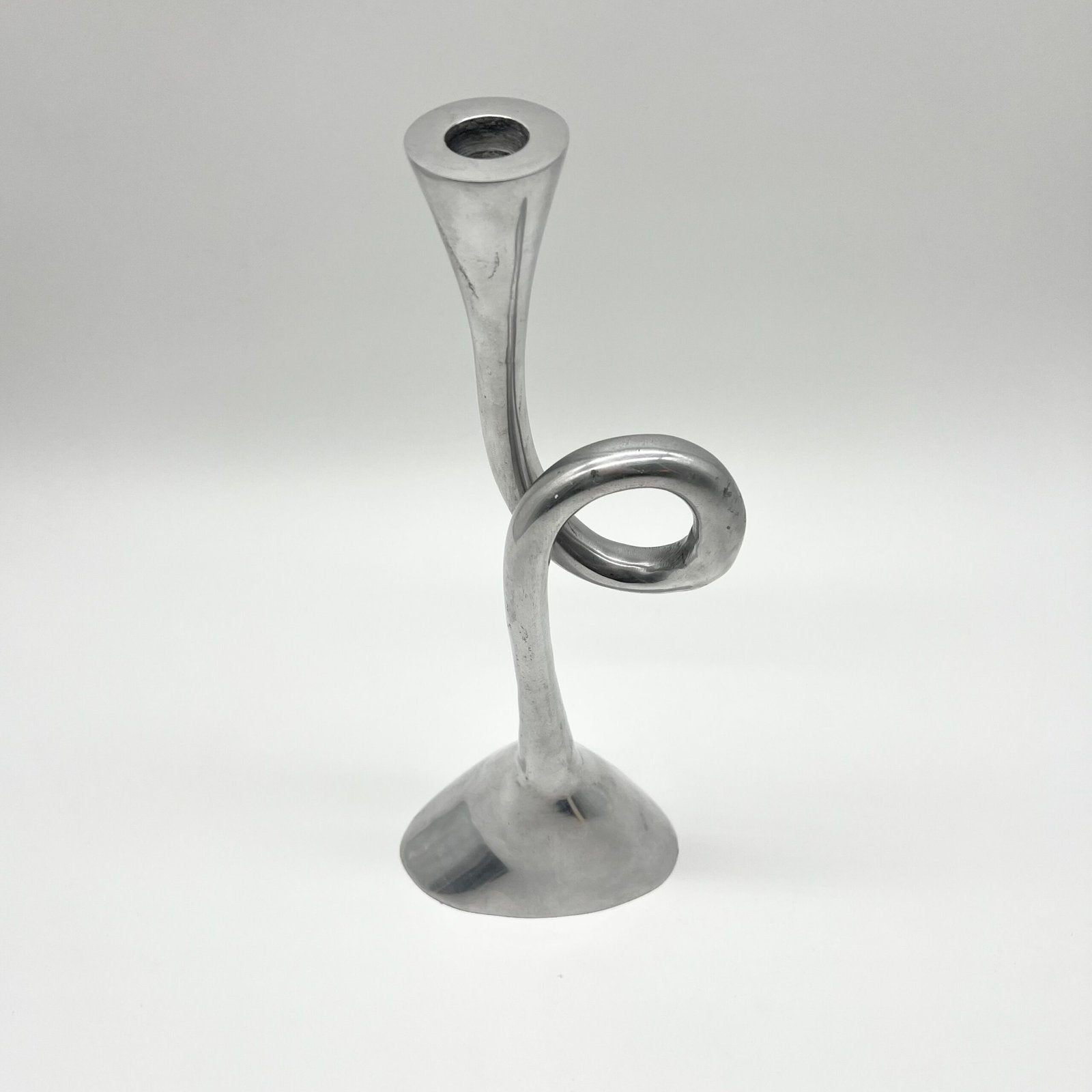 GRAND CHANDELIER "BOUCLE", FONTE D’ALU— 1980s