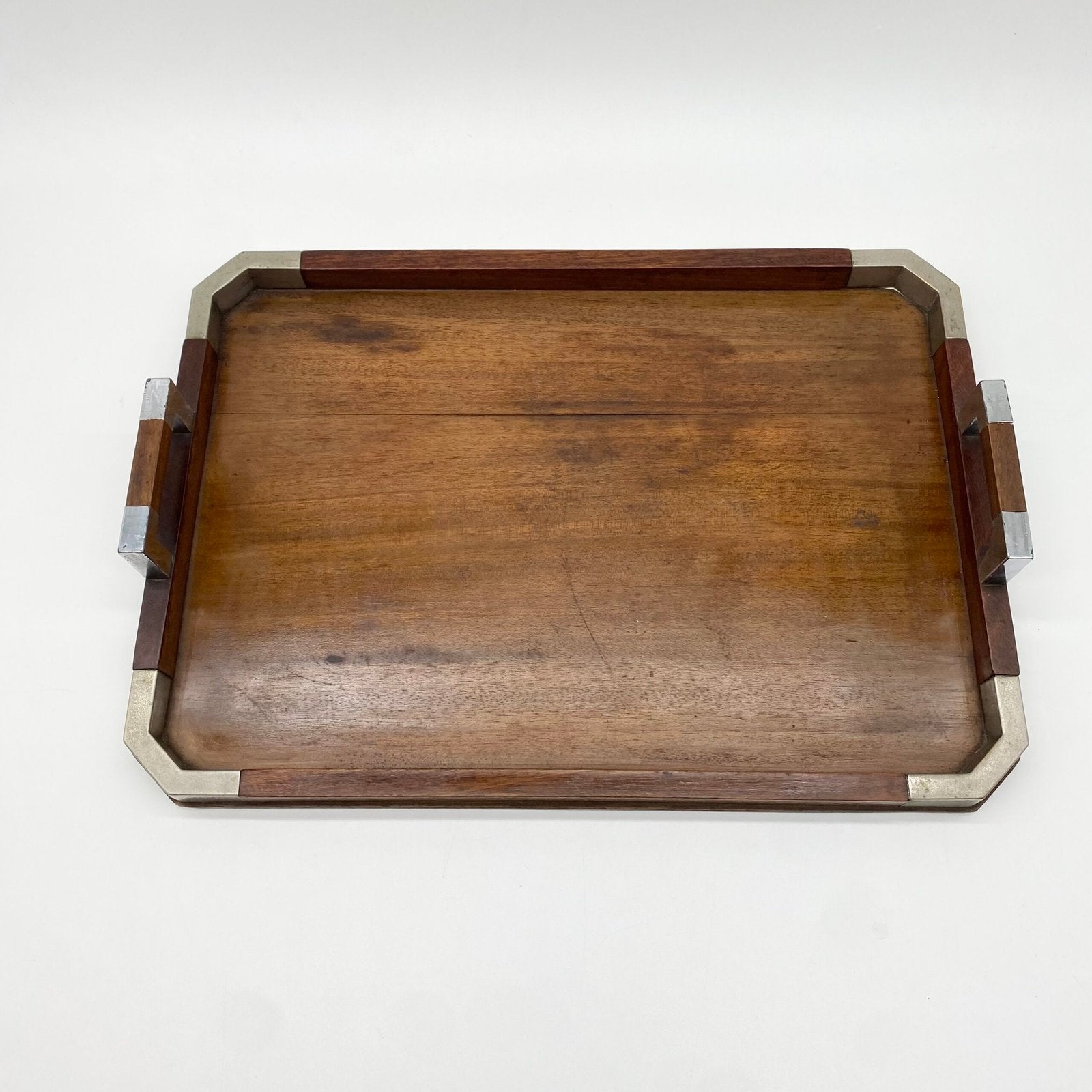 PLATEAU "ART DÉCO" EN BOIS MASSIF – 1930s