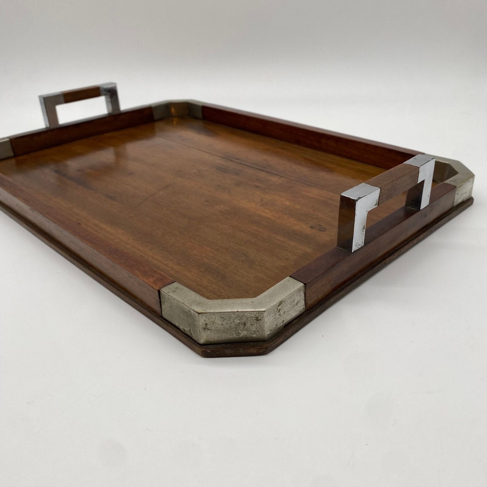 PLATEAU "ART DÉCO" EN BOIS MASSIF – 1930s
