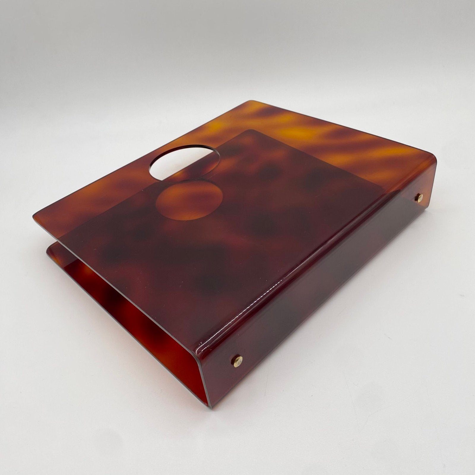 PORTE-REVUES EN LUCITE "ÉCAILLE", 1970s