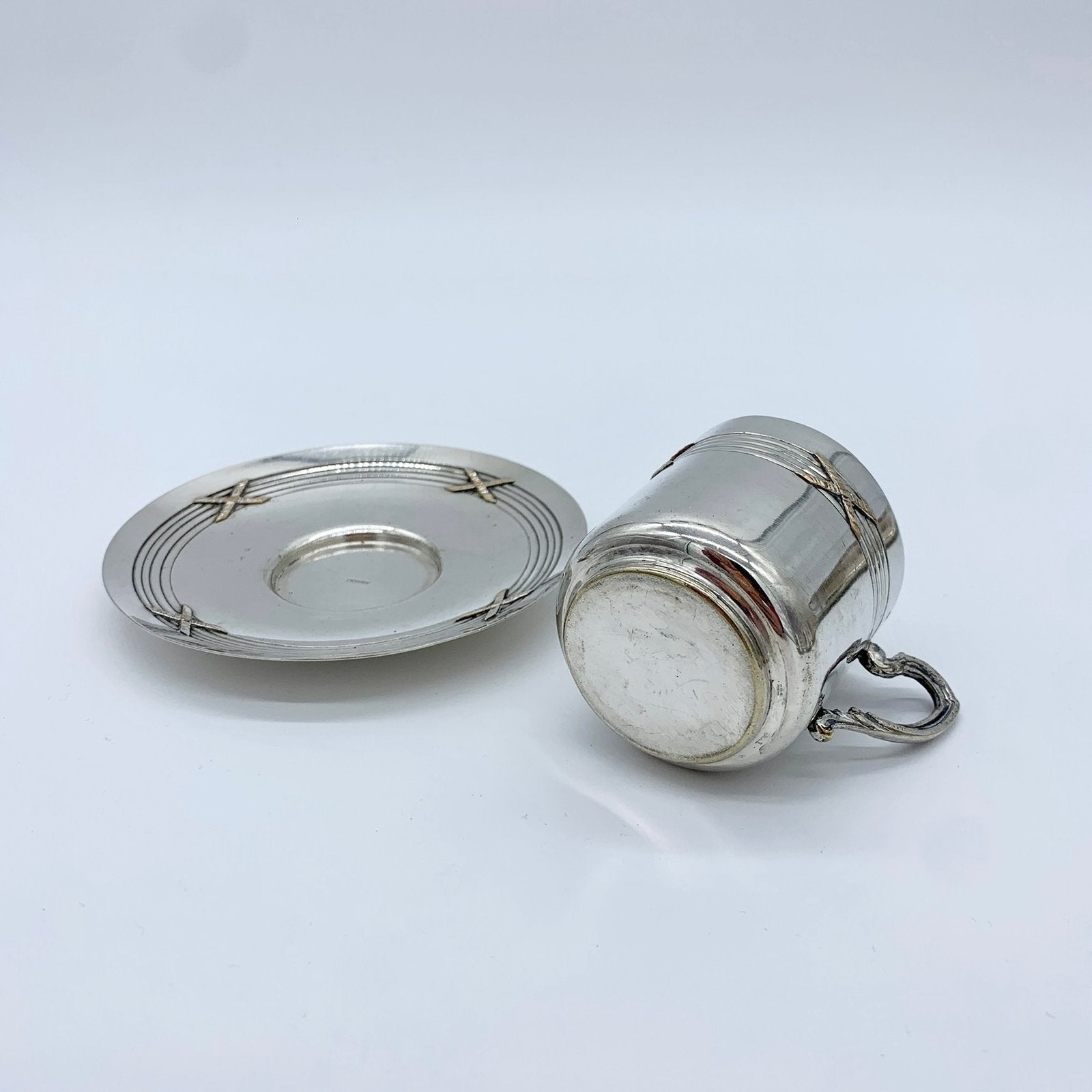 SERVICE DE TASSES À CAFÉ (X8) "ORBRILLE"  , 1950s