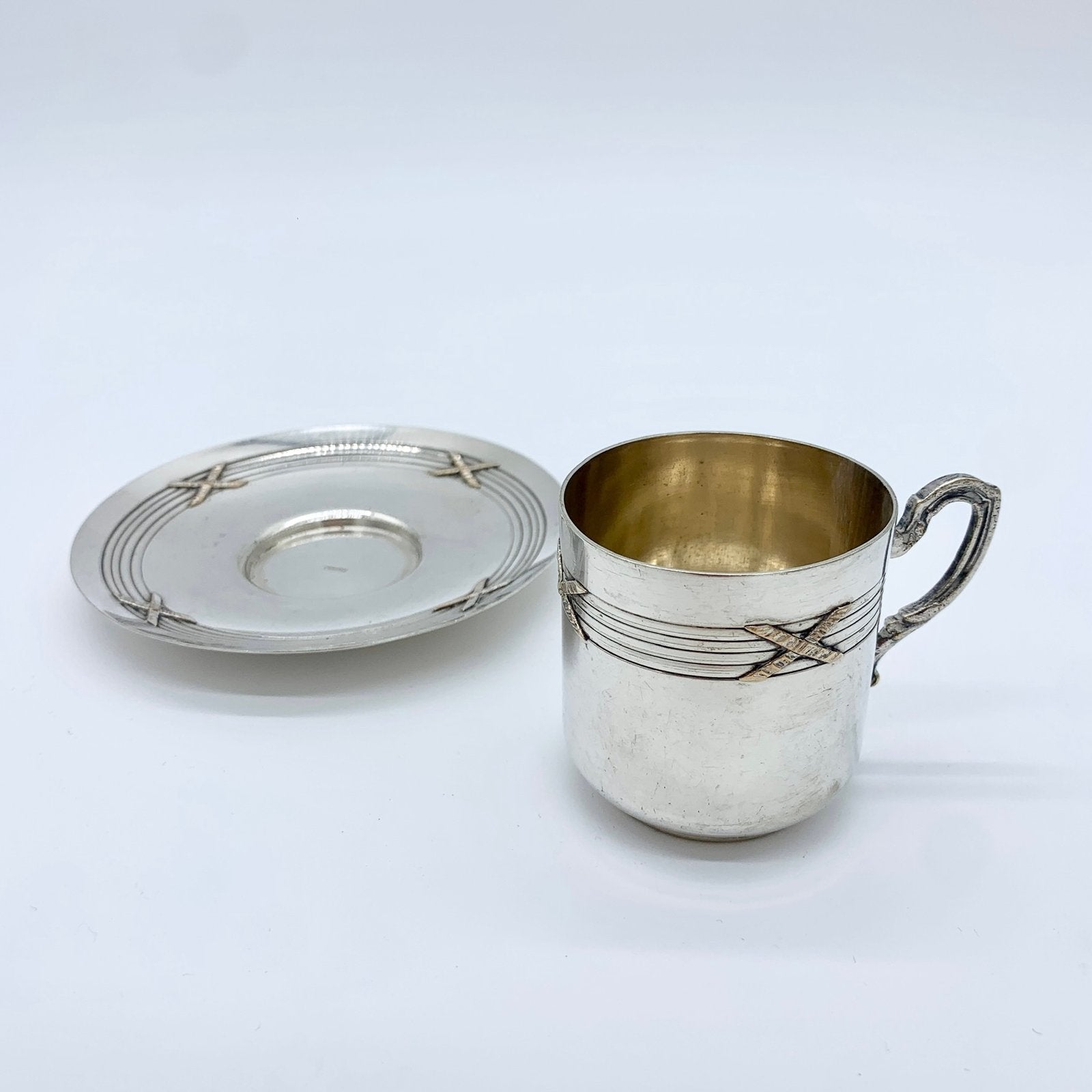 SERVICE DE TASSES À CAFÉ (X8) "ORBRILLE"  , 1950s
