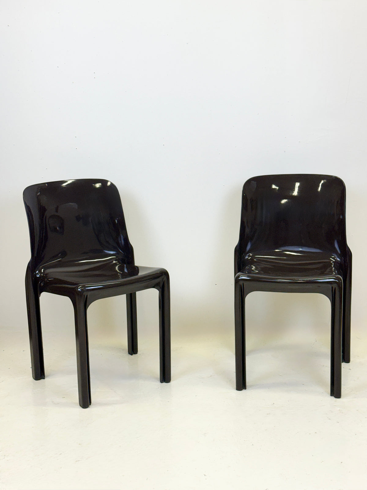 Paire de chaises "Selene" par Vico Magistretti pour Artemide, Italie, 1970s