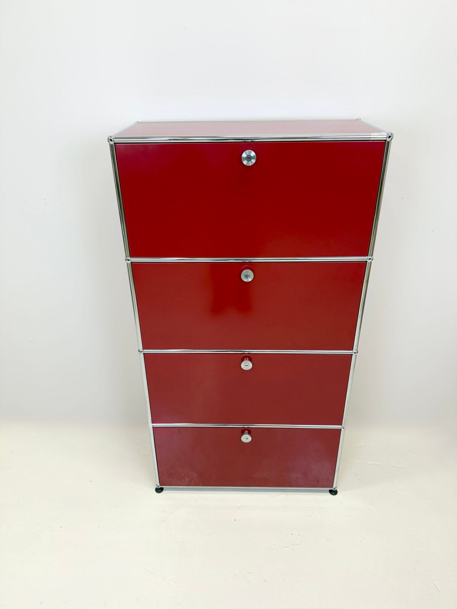 USM HALLER "ROUGE RUBIS" – GRAND MEUBLE DE RANGEMENT (ETAT NEUF)