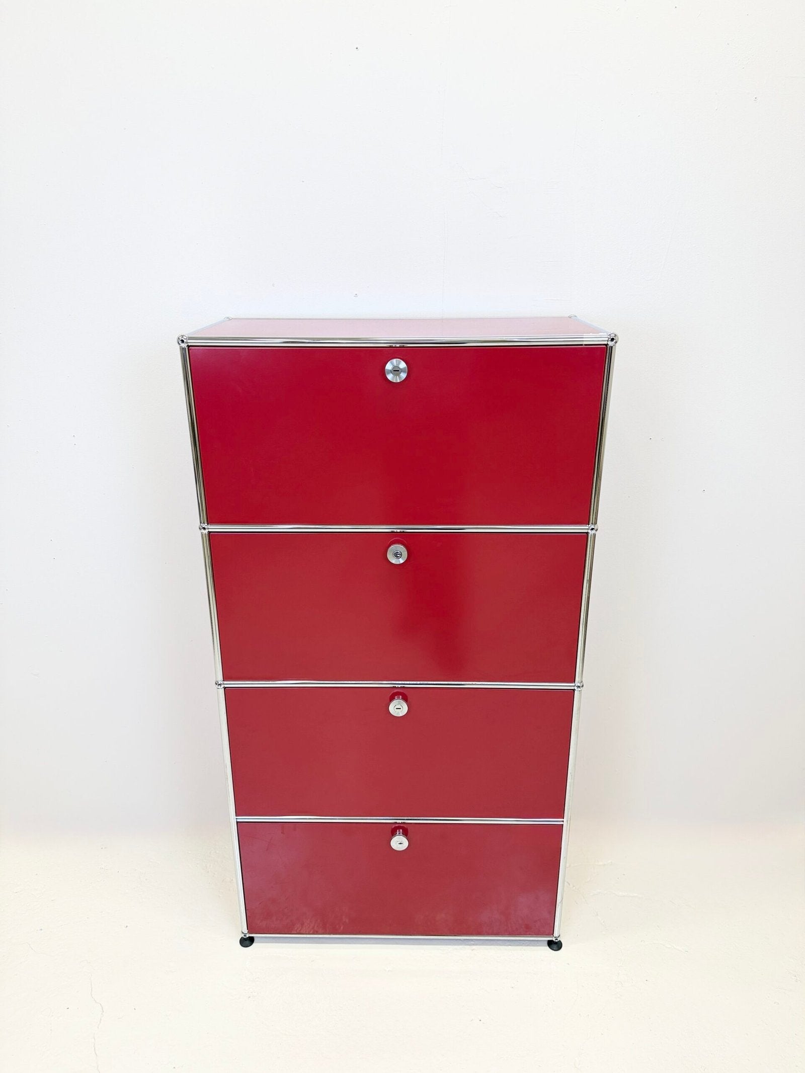 USM HALLER "ROUGE RUBIS" – GRAND MEUBLE DE RANGEMENT (ETAT NEUF)