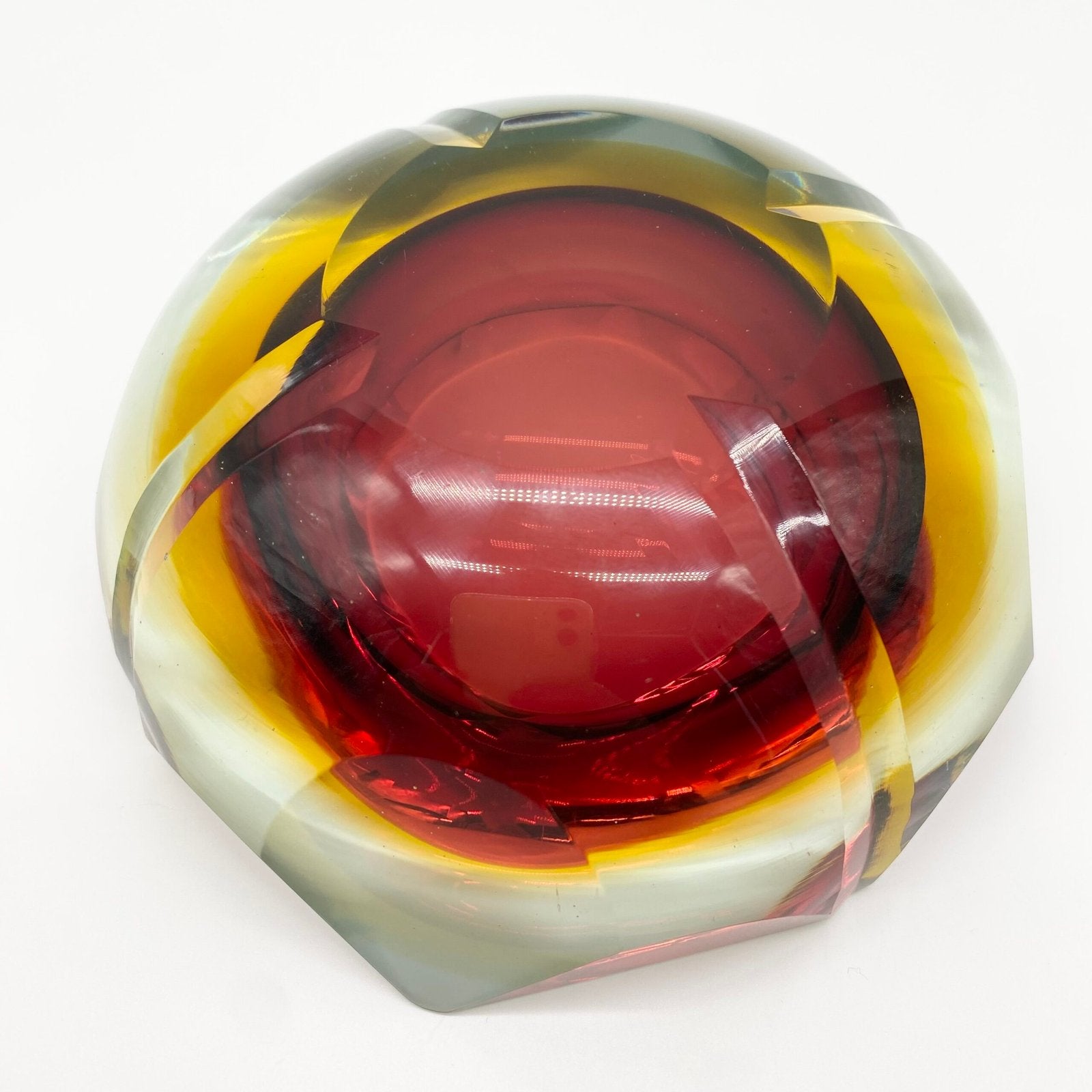 CENDRIER "RAINBOW SOMMERSO" / MURANO, 1960s