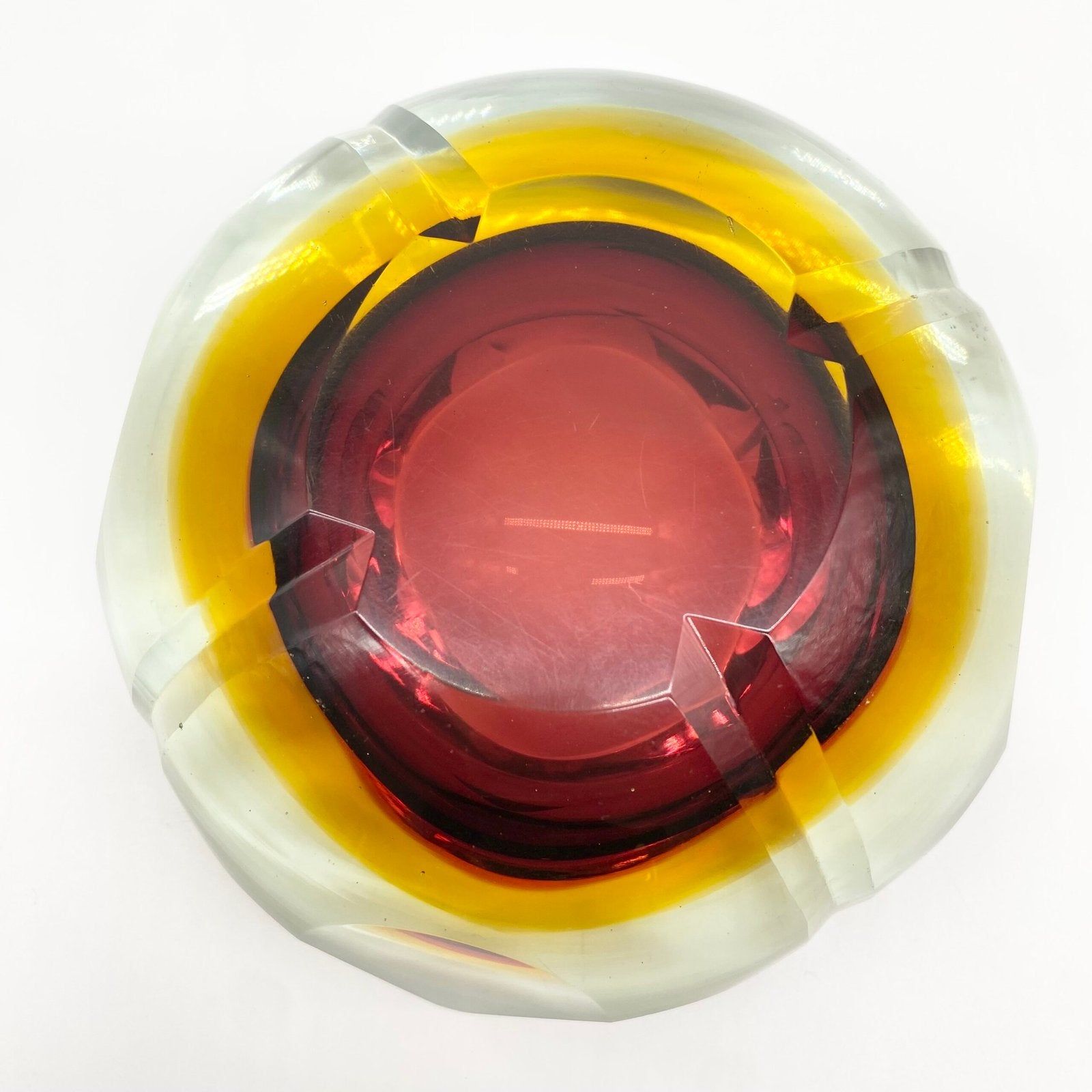 CENDRIER "RAINBOW SOMMERSO" / MURANO, 1960s