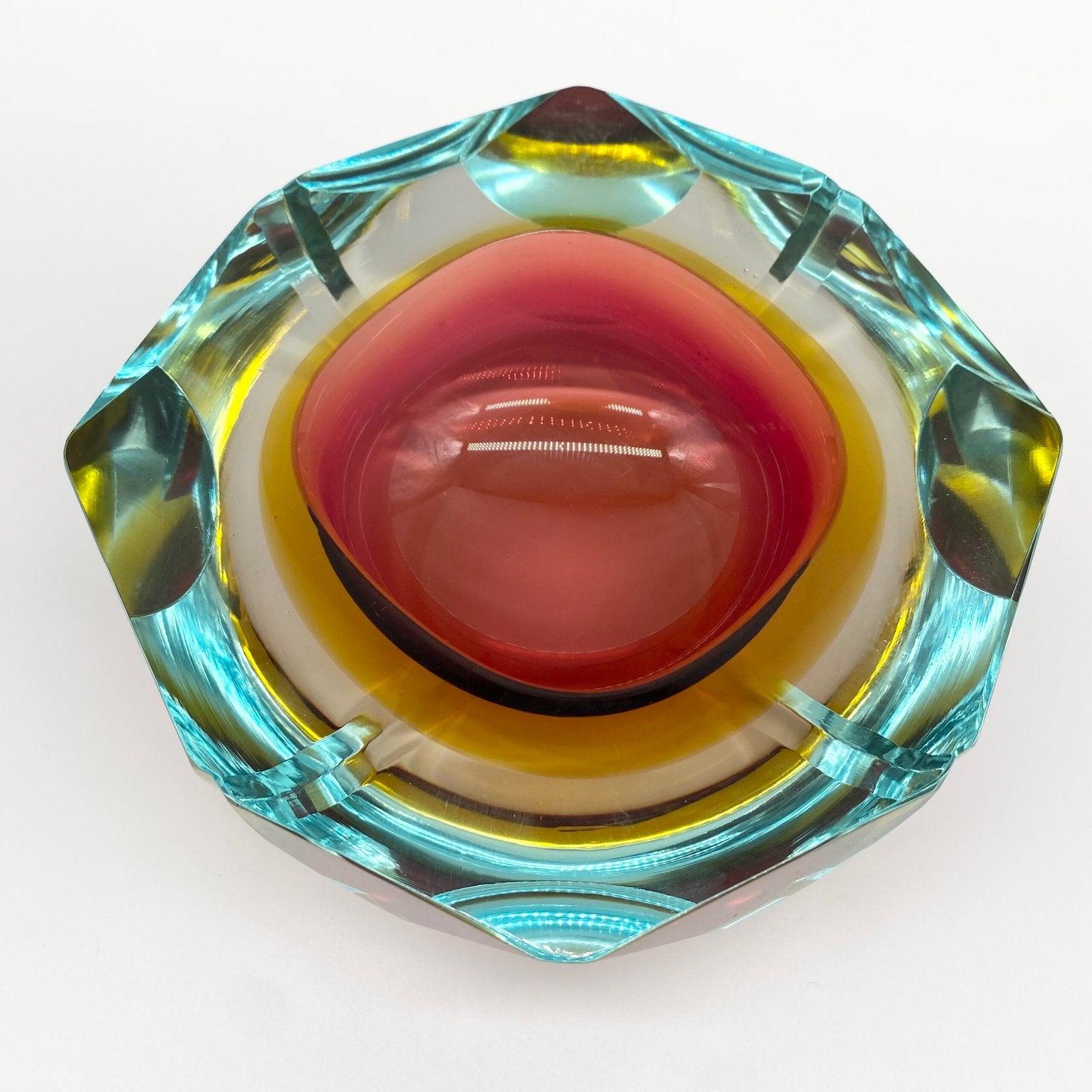 CENDRIER "RAINBOW SOMMERSO" / MURANO, 1960s