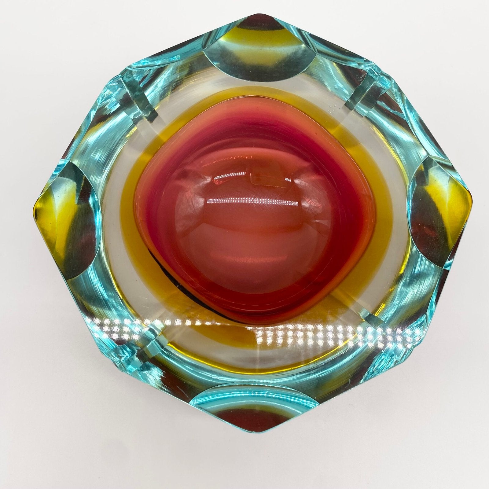 CENDRIER "RAINBOW SOMMERSO" / MURANO, 1960s