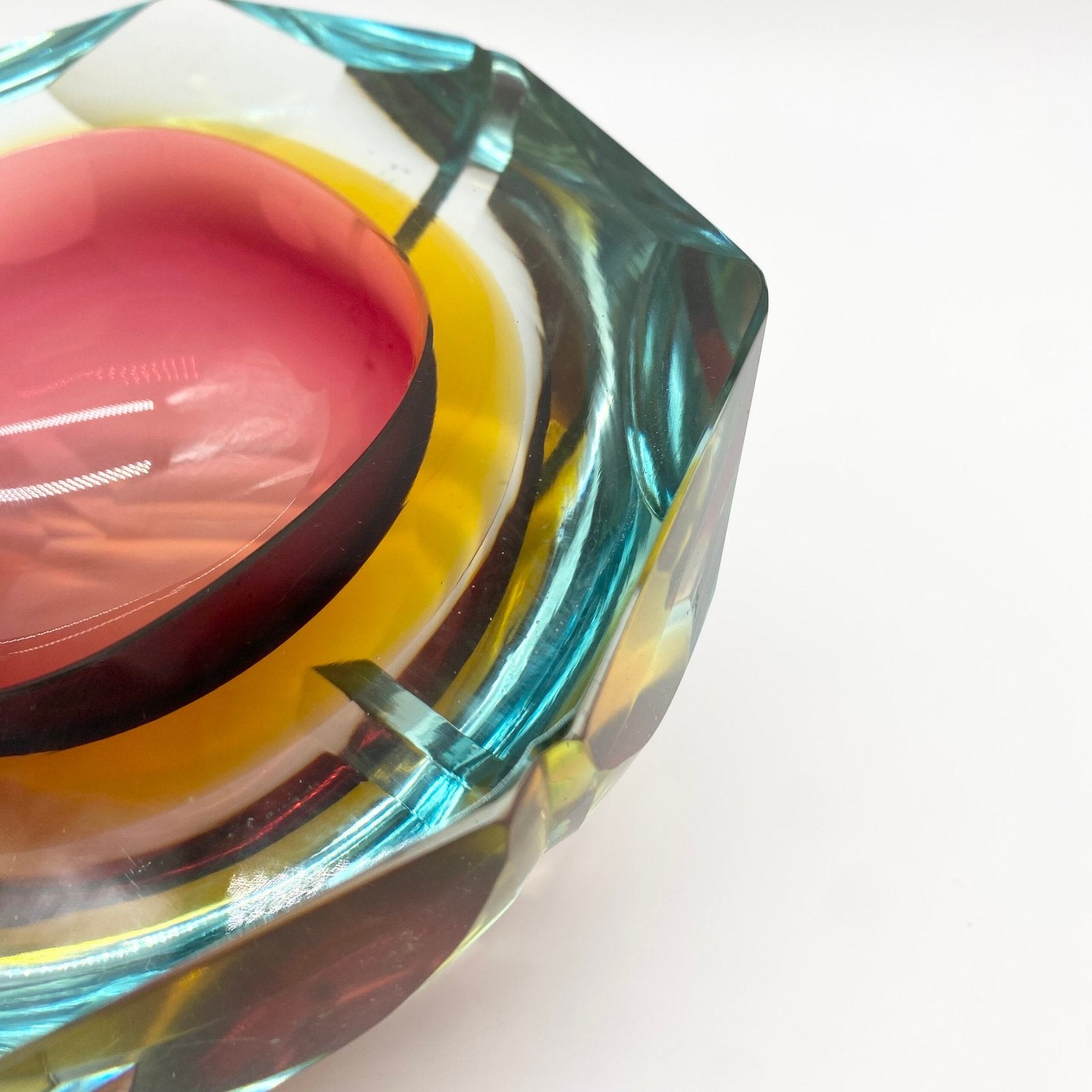 CENDRIER "RAINBOW SOMMERSO" / MURANO, 1960s