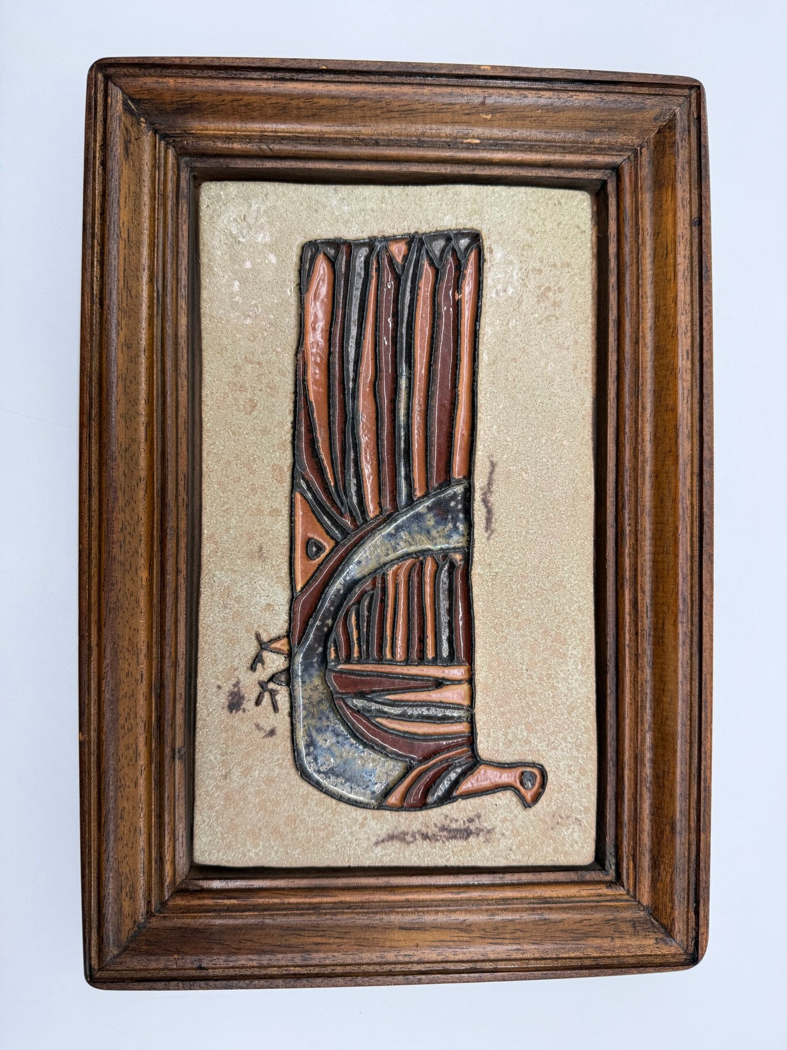 CÉRAMIQUE MURALE ROLAND ZOBEL – “LES CYCLADES”, ANDUZE 1970s