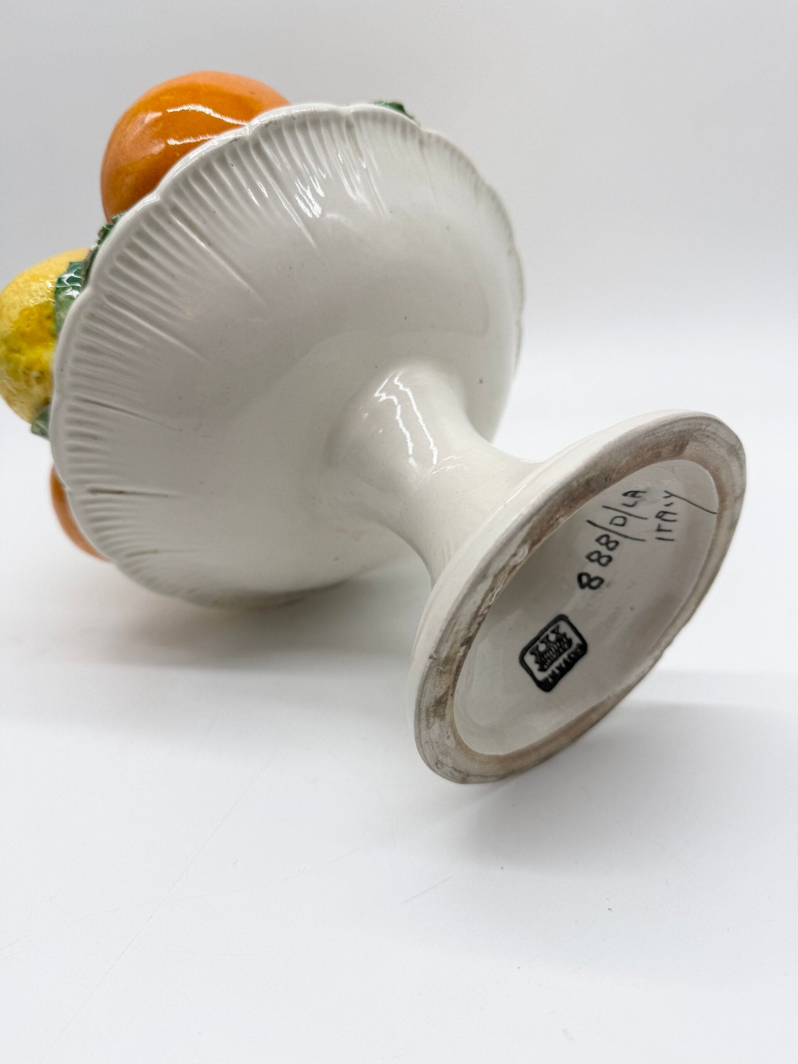 CENTRE DE TABLE MAJOLIQUE – "CORBEILLE AUX AGRUMES", ITALY 1960s