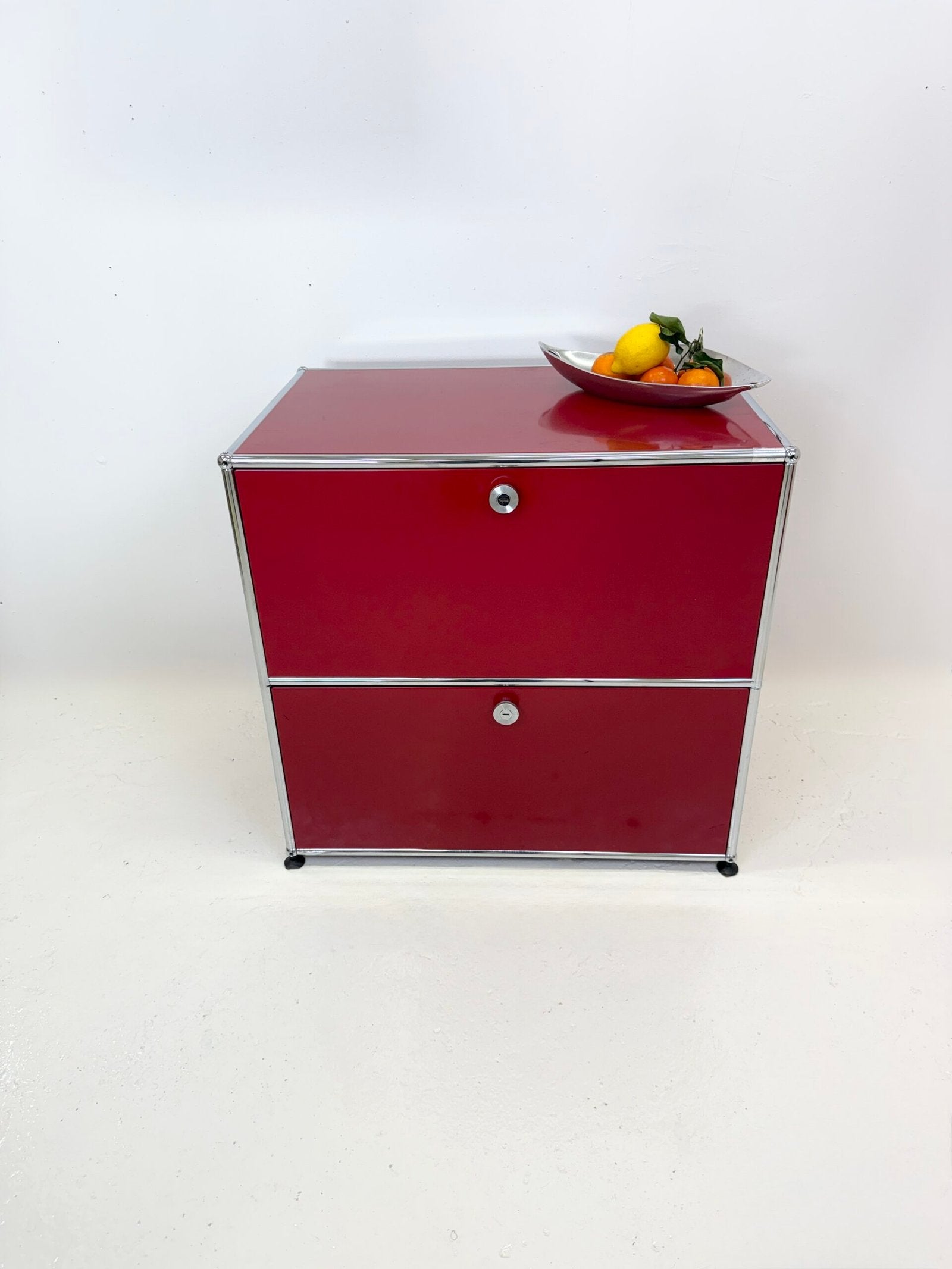 USM HALLER "ROUGE RUBIS" – MEUBLE DE RANGEMENT (ETAT NEUF)