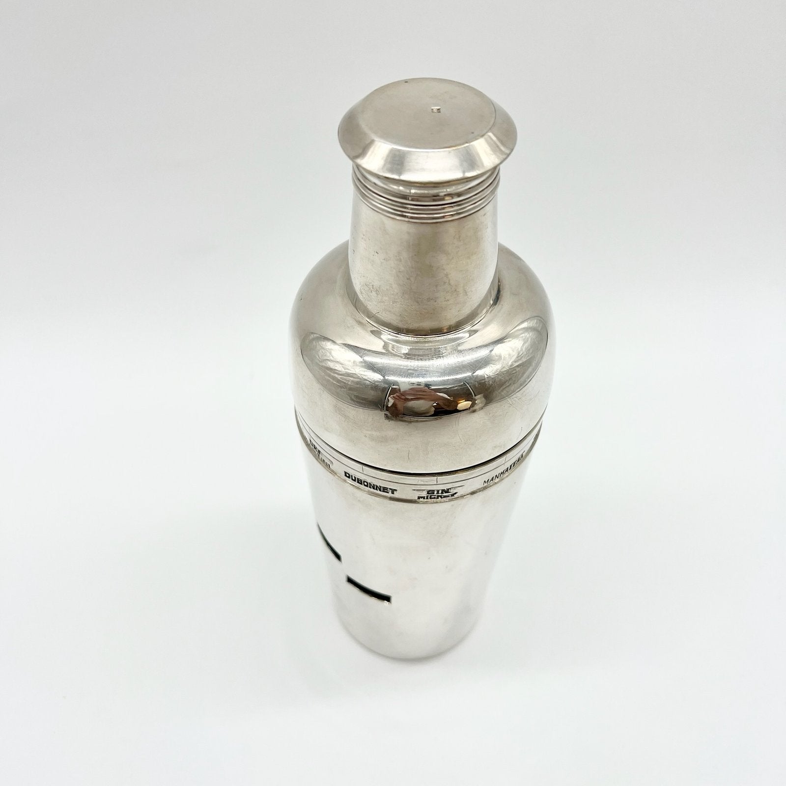 SHAKER ARGENT "DIAL A DRINK" BOSSI, ITALY 1960s