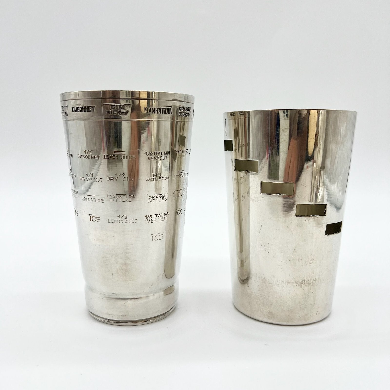 SHAKER ARGENT "DIAL A DRINK" BOSSI, ITALY 1960s