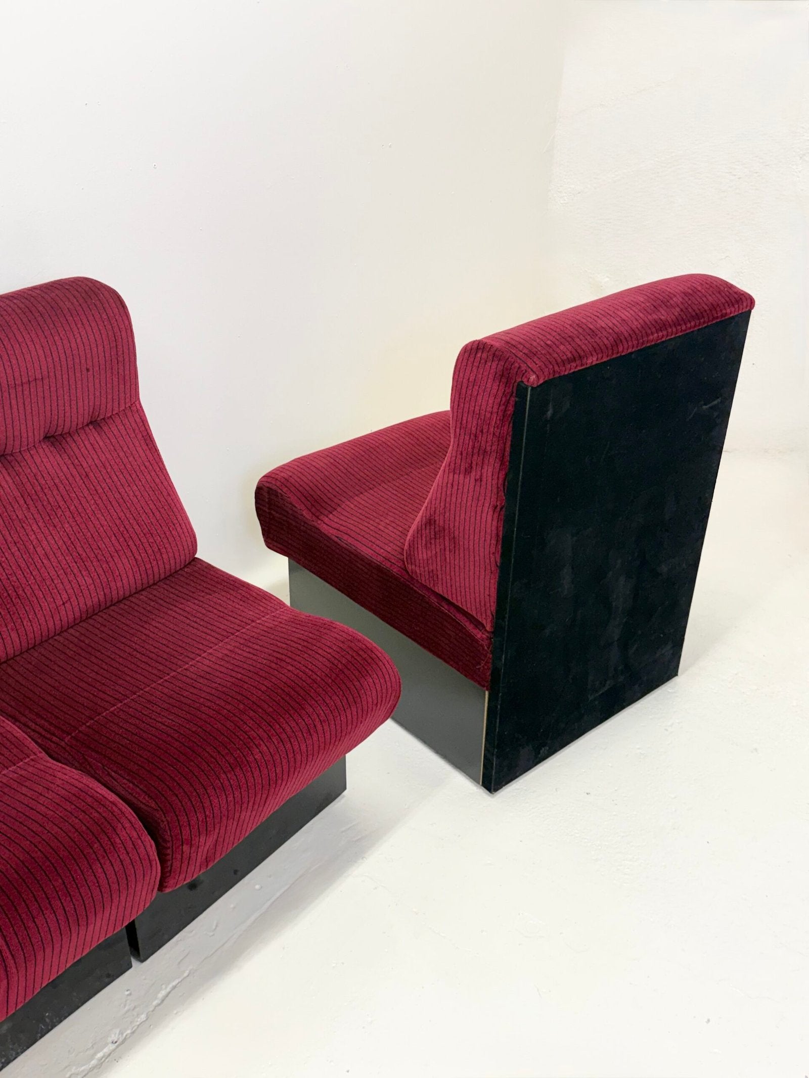 CANAPÉ MODULABLE "CINEMA", 3 CHAUFFEUSES — ITALIE,  1970s