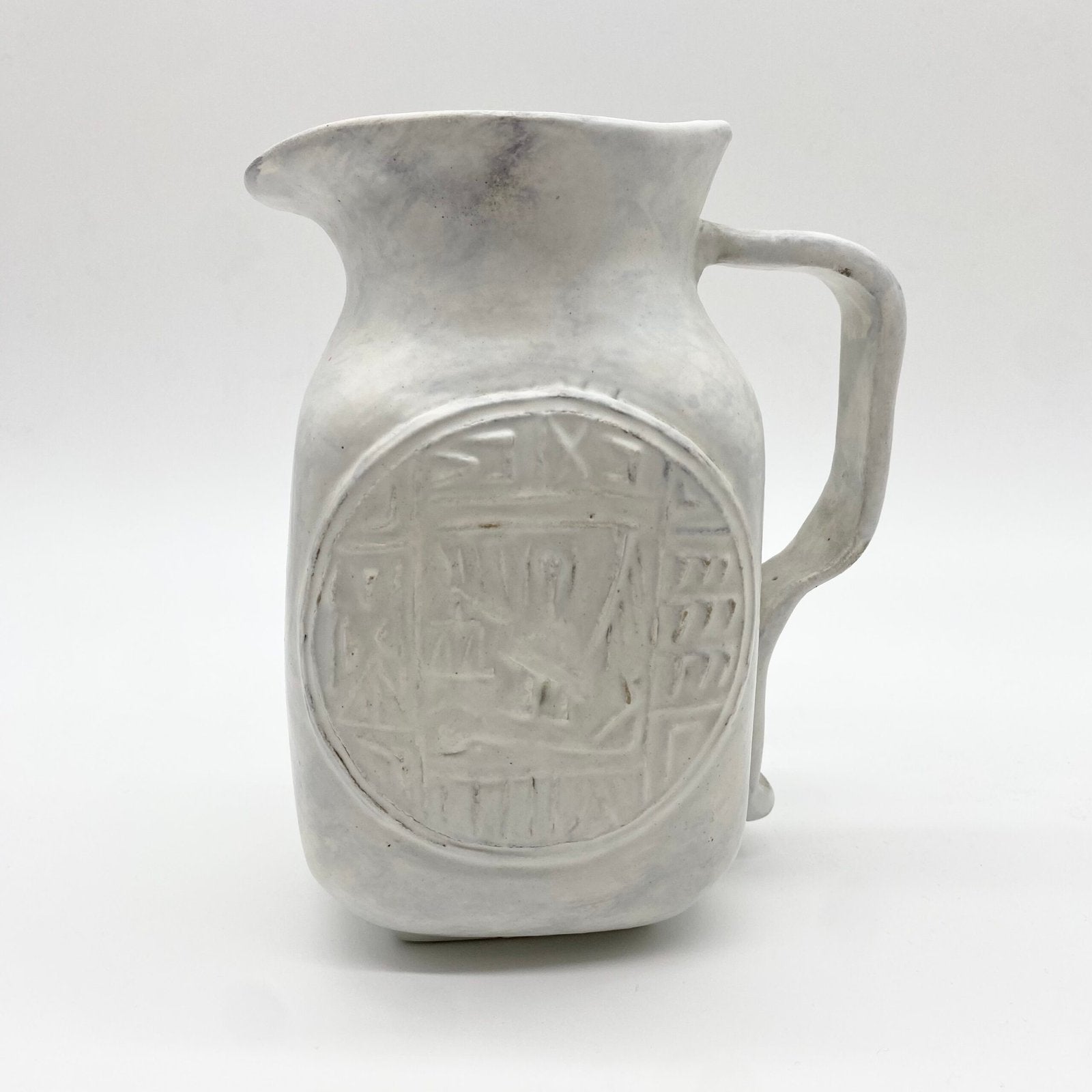 PICHET CÉRAMIQUE ÉMAILLÉE VALLAURIS, 1960s