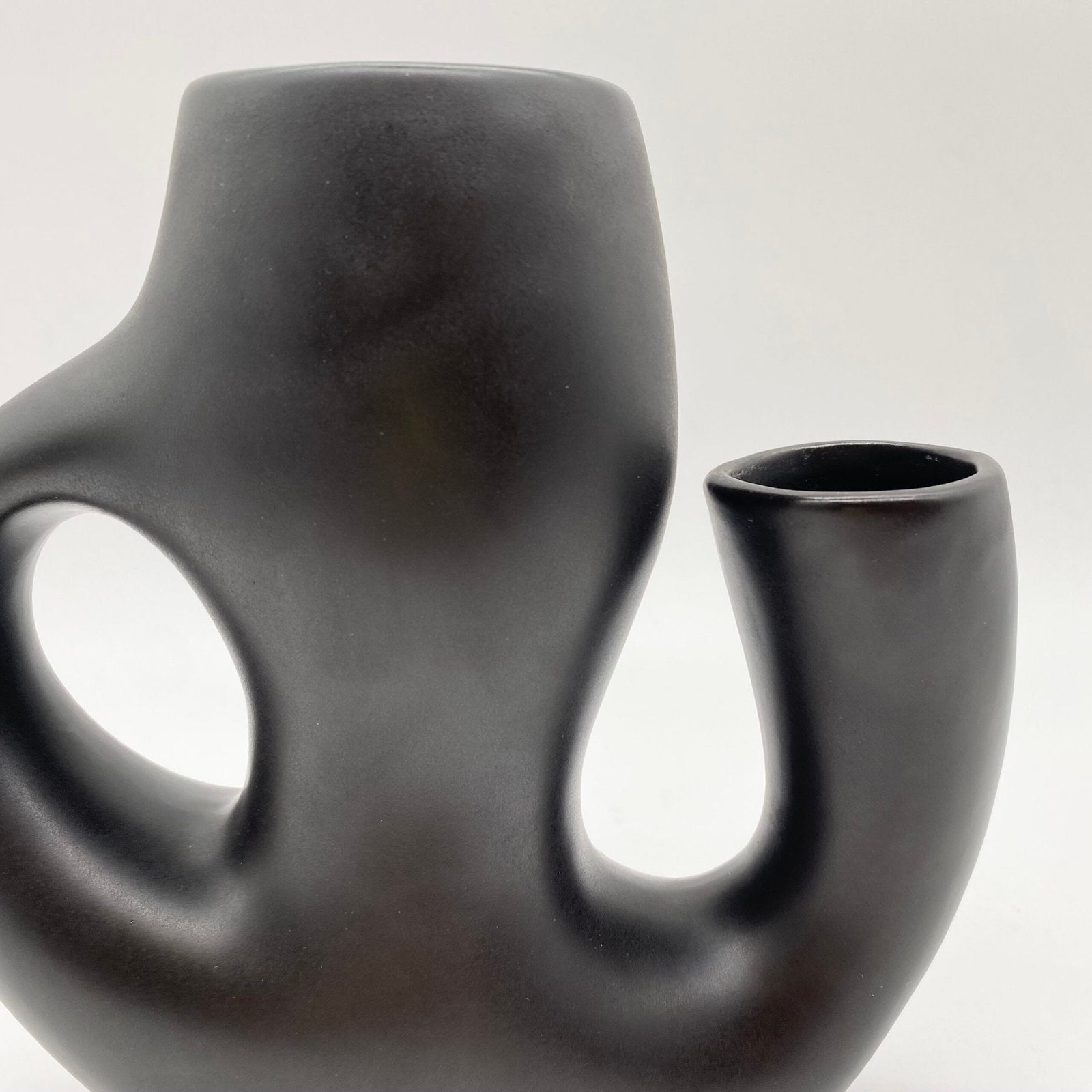 VASE "REVERNAY" CÉRAMIQUE NOIRE, 1950s