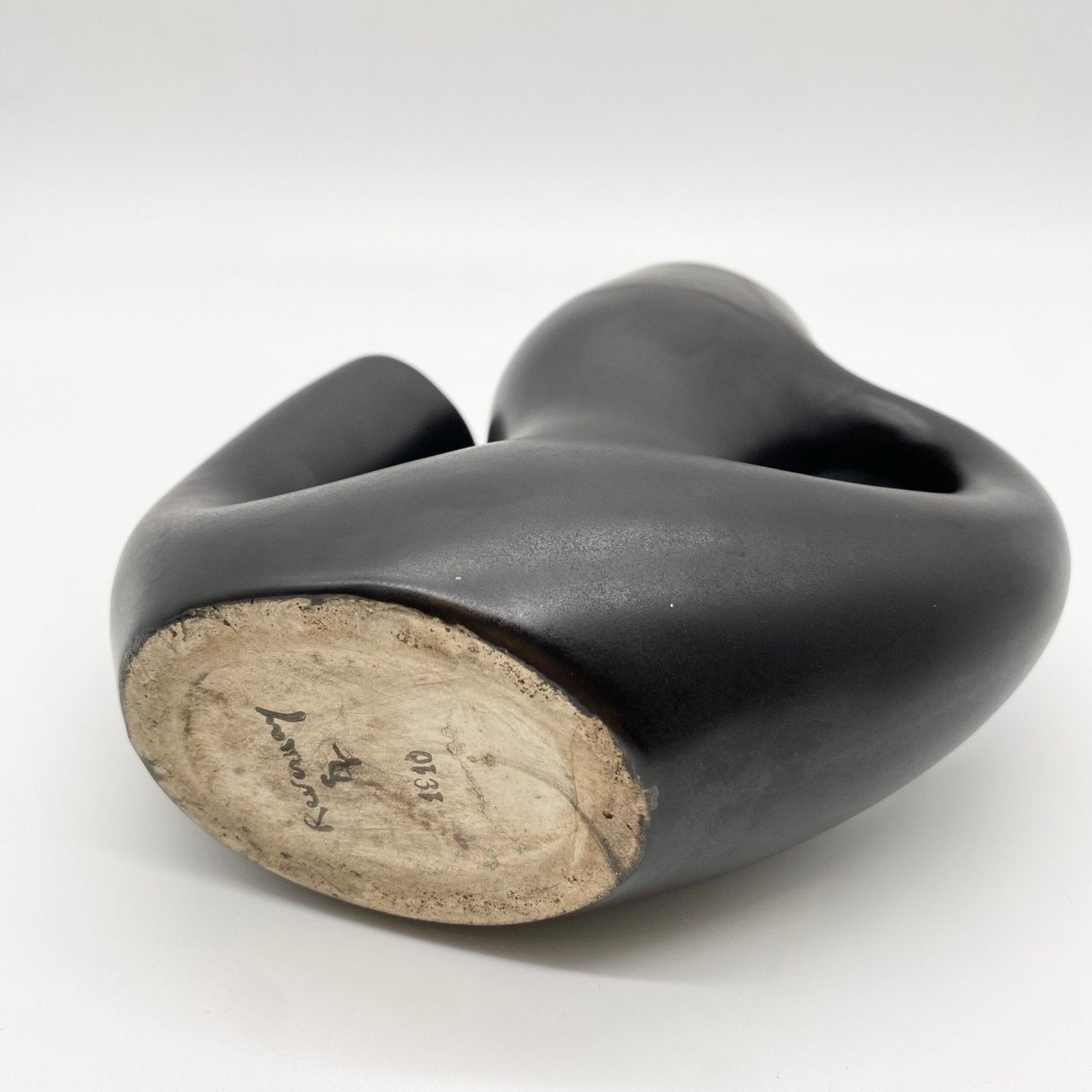 VASE "REVERNAY" CÉRAMIQUE NOIRE, 1950s