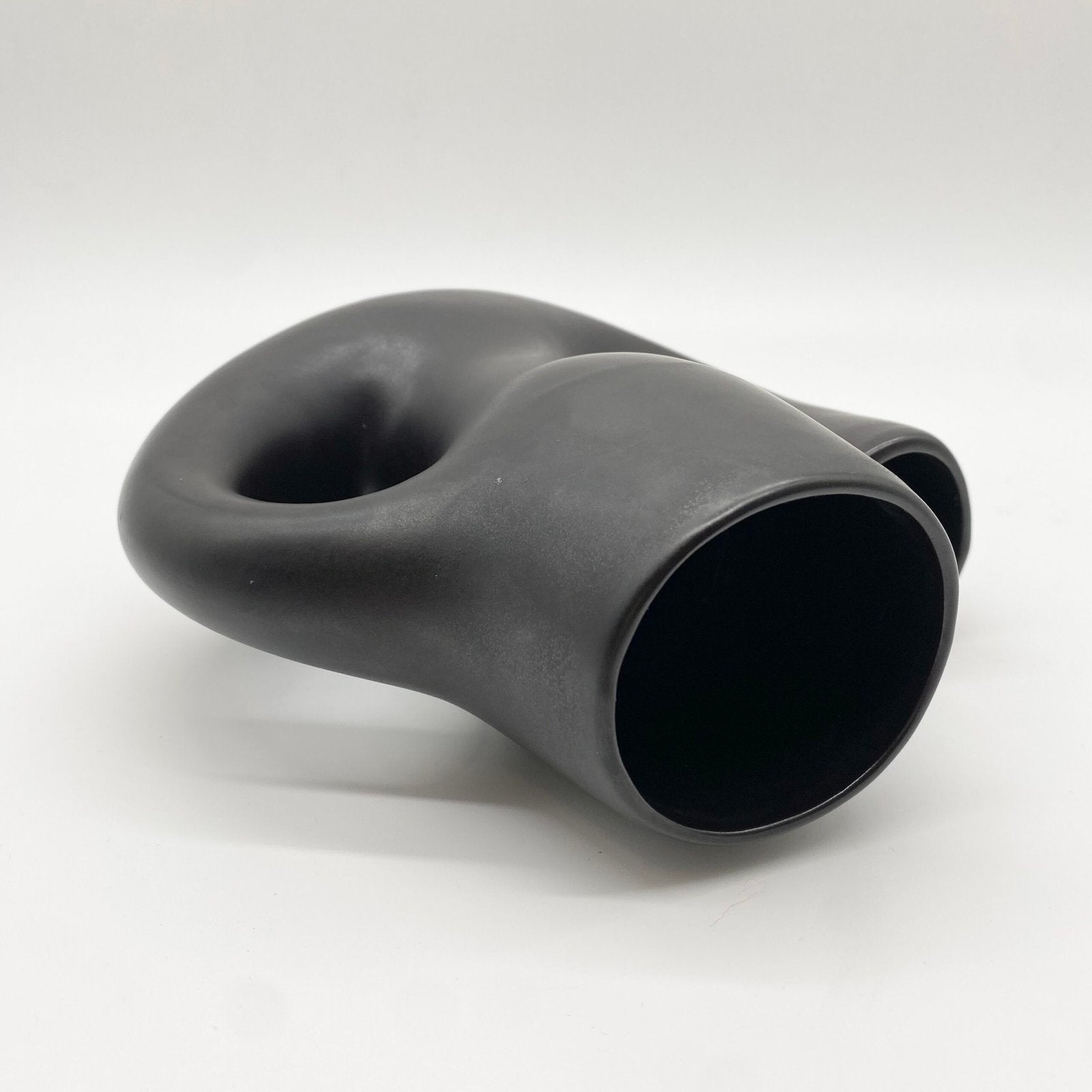 VASE "REVERNAY" CÉRAMIQUE NOIRE, 1950s