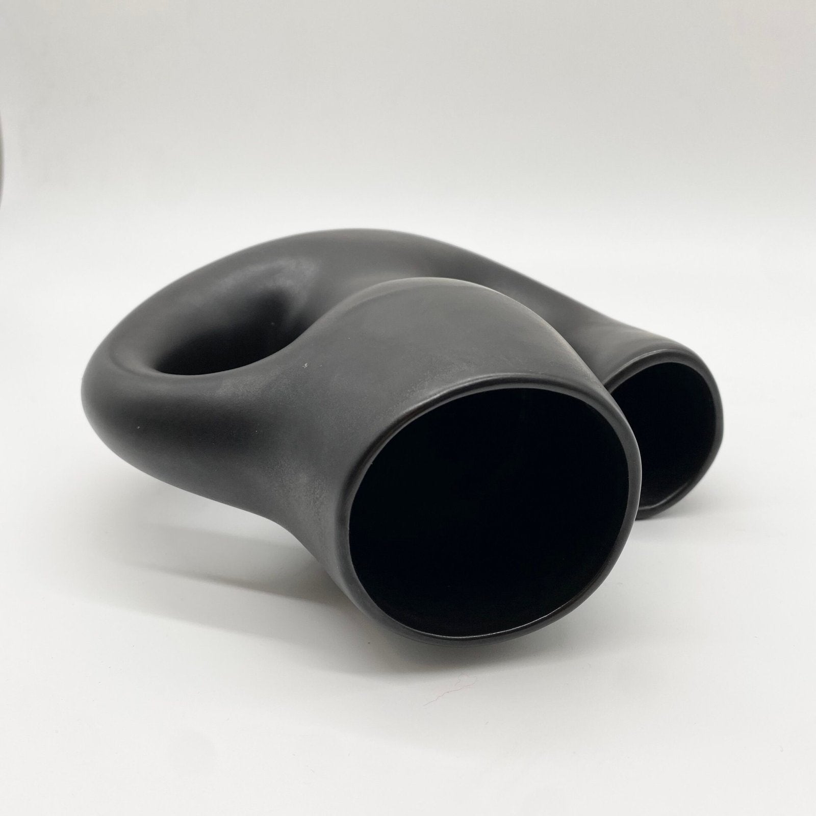 VASE "REVERNAY" CÉRAMIQUE NOIRE, 1950s