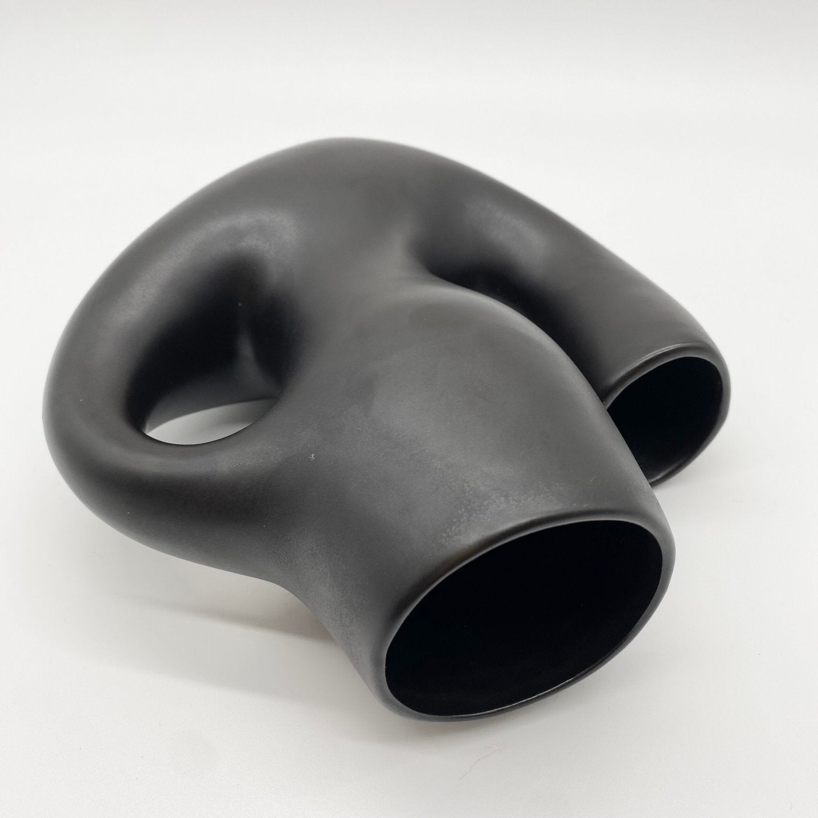 VASE "REVERNAY" CÉRAMIQUE NOIRE, 1950s