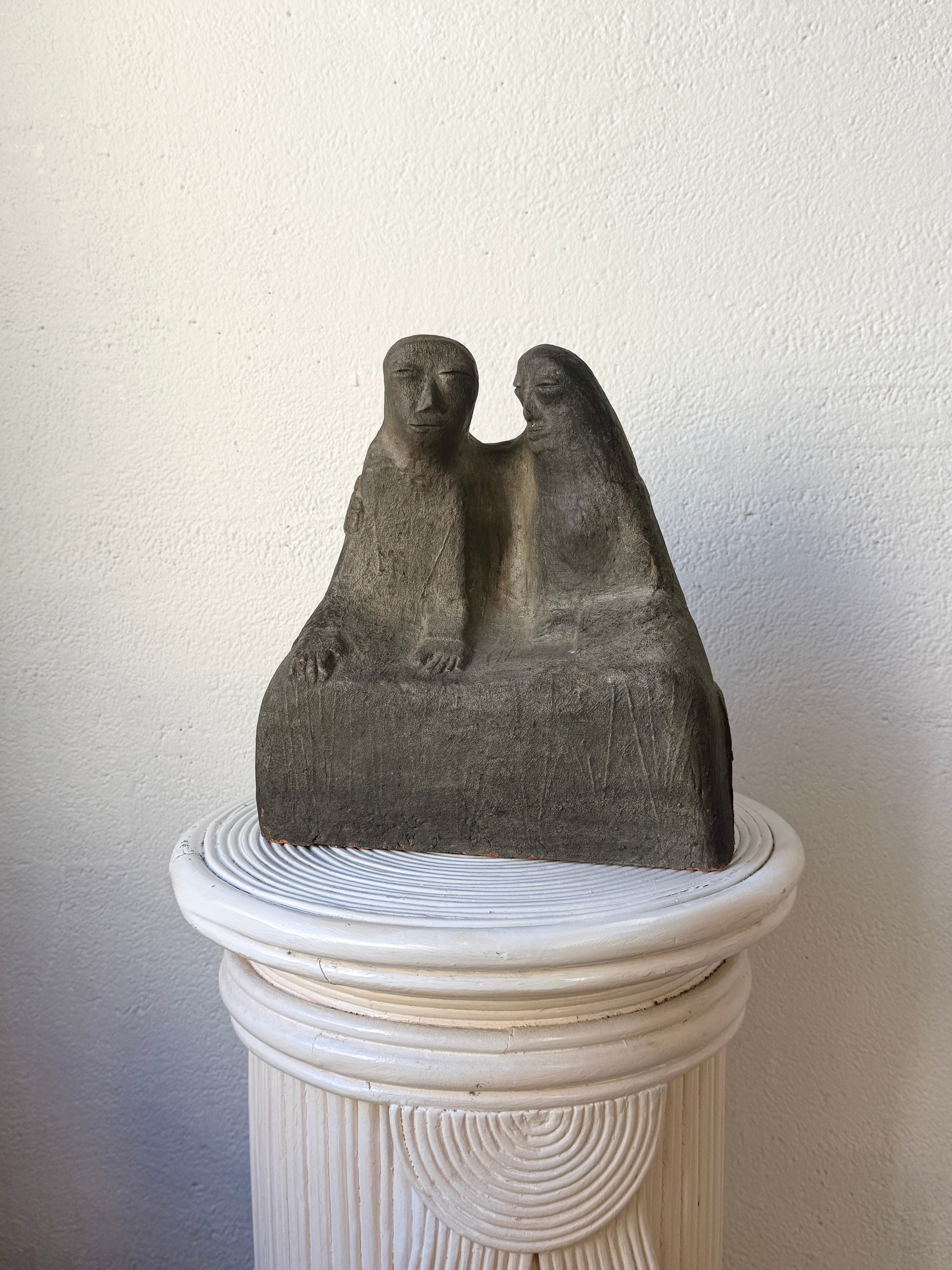 SCULPTURE EN CÉRAMIQUE "COPPIA" CLIZIA (MARIO GIANI), ITALIE, 1970s
