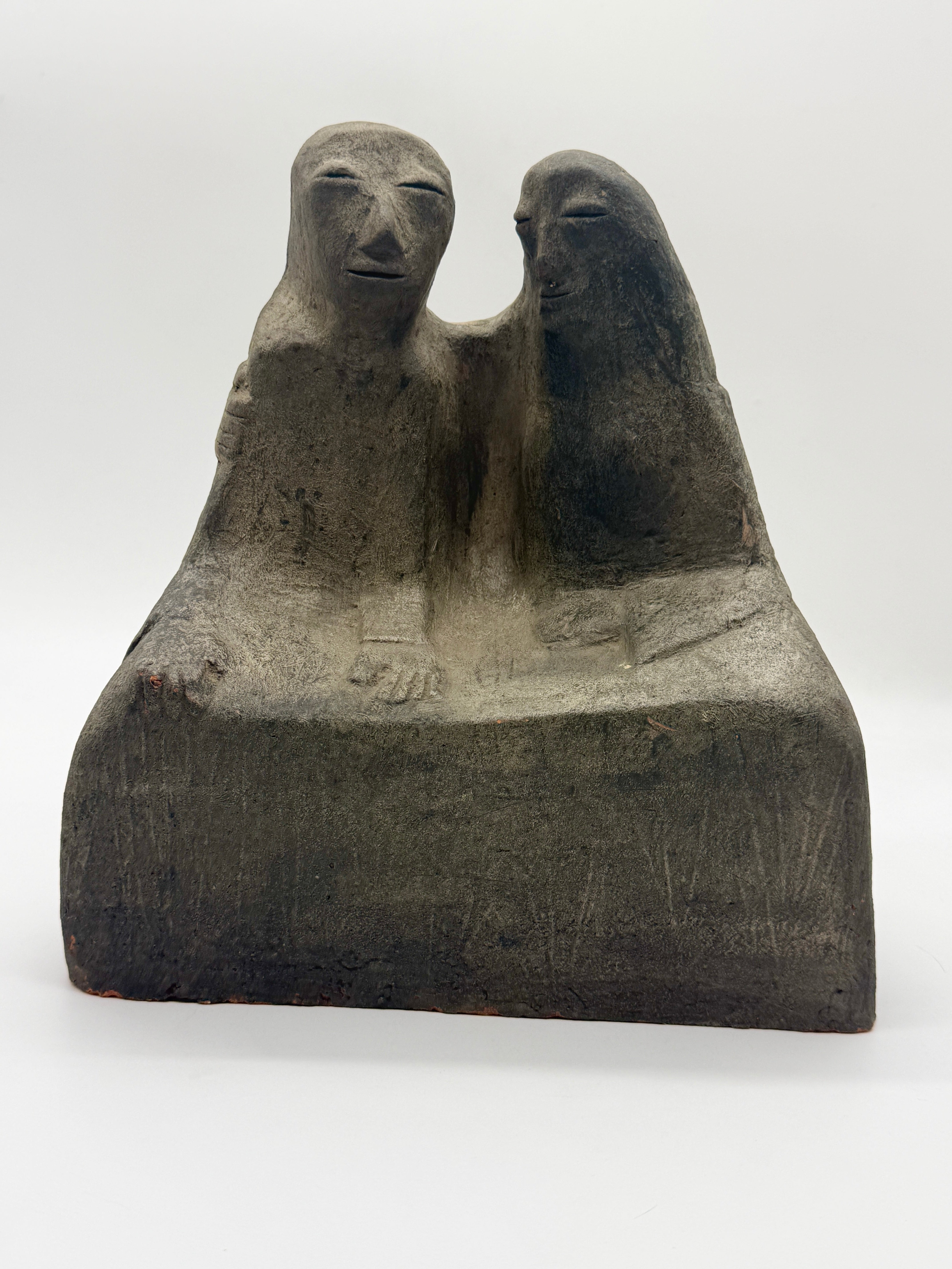 SCULPTURE EN CÉRAMIQUE "COPPIA" CLIZIA (MARIO GIANI), ITALIE, 1970s