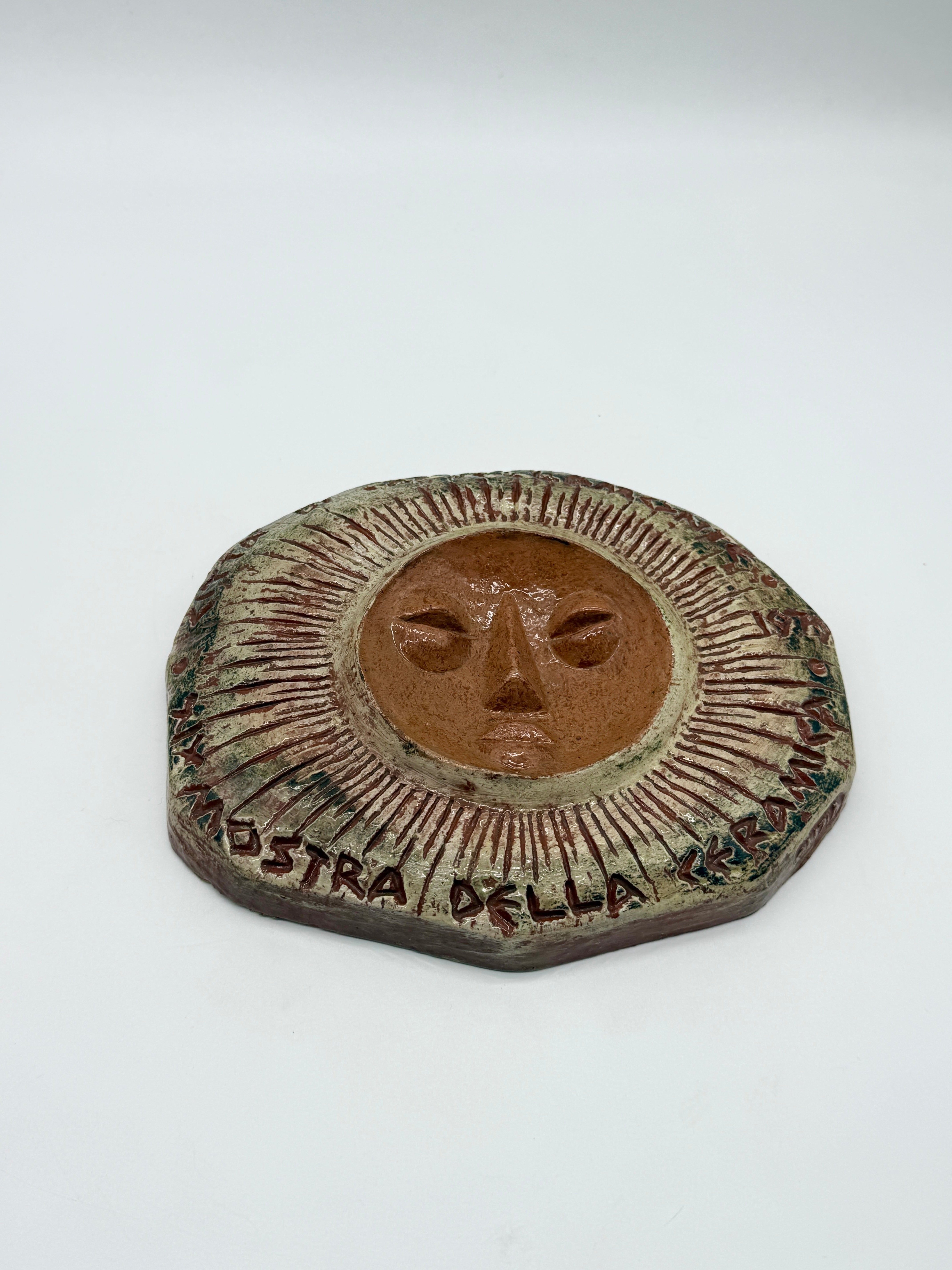 CÉRAMIQUE MURALE "SOLEIL" — CLIZIA (MARIO GIANI), 1979