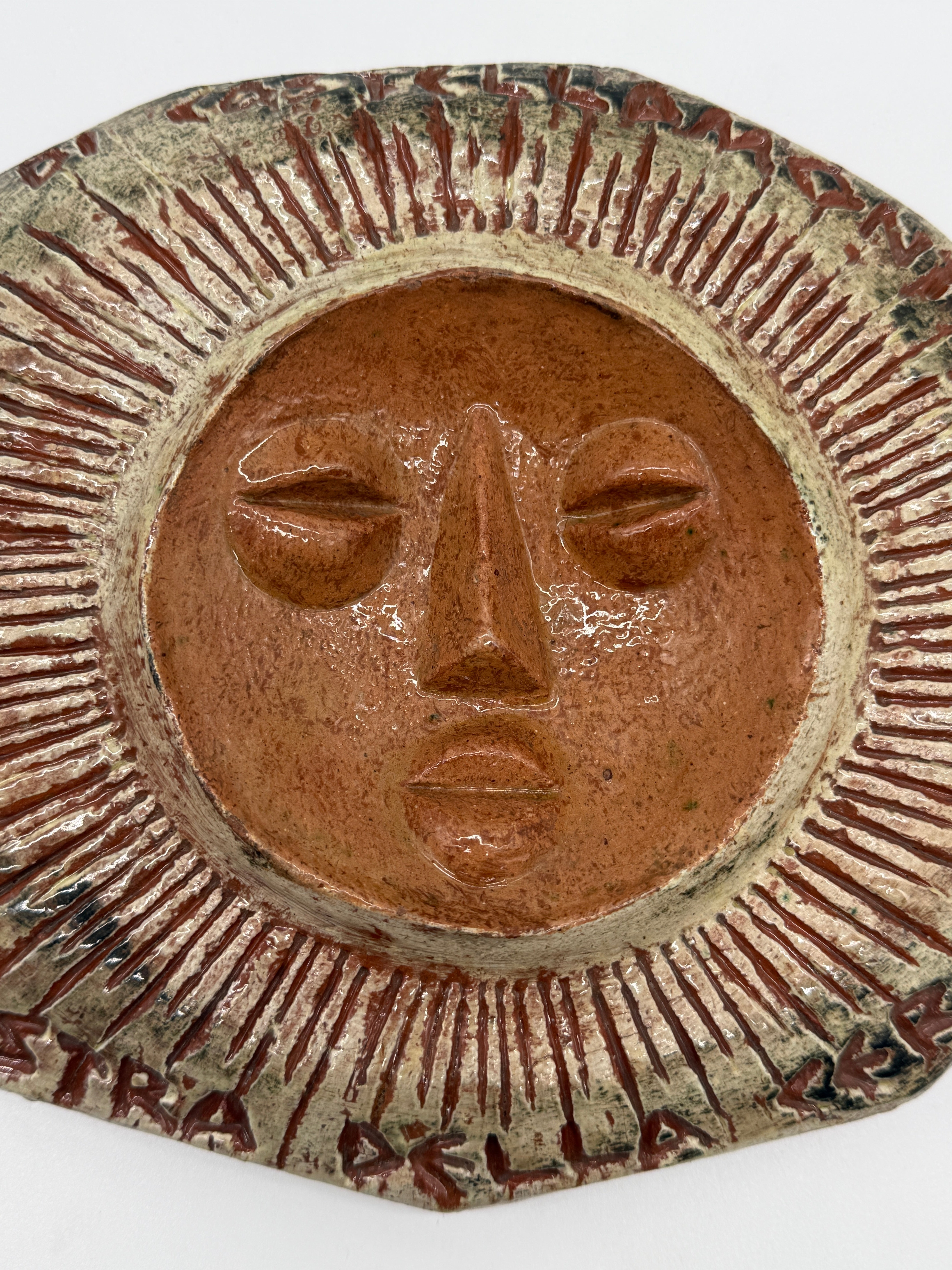 CÉRAMIQUE MURALE "SOLEIL" — CLIZIA (MARIO GIANI), 1979