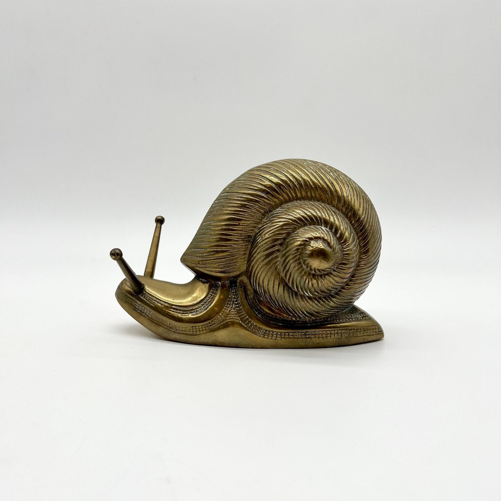 ESCARGOT "XXL" EN LAITON MASSIF – ALLEMAGNE, 1970s