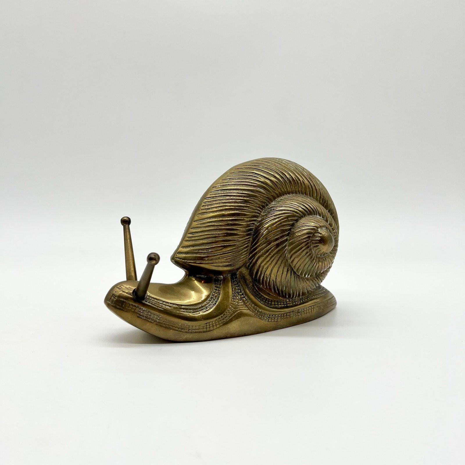ESCARGOT "XXL" EN LAITON MASSIF – ALLEMAGNE, 1970s