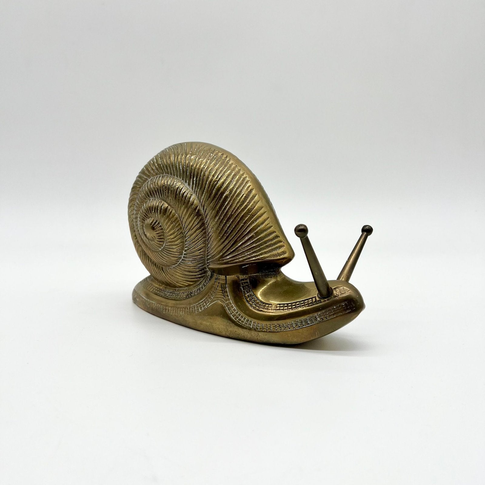 ESCARGOT "XXL" EN LAITON MASSIF – ALLEMAGNE, 1970s