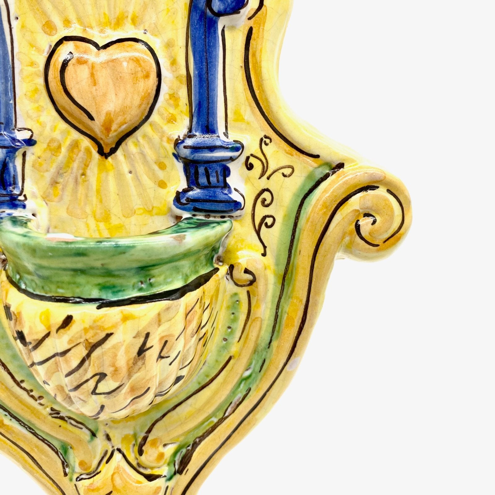 BENITIER COEUR BLEU "LE STANZE DEL GATTOPARDO", 1970