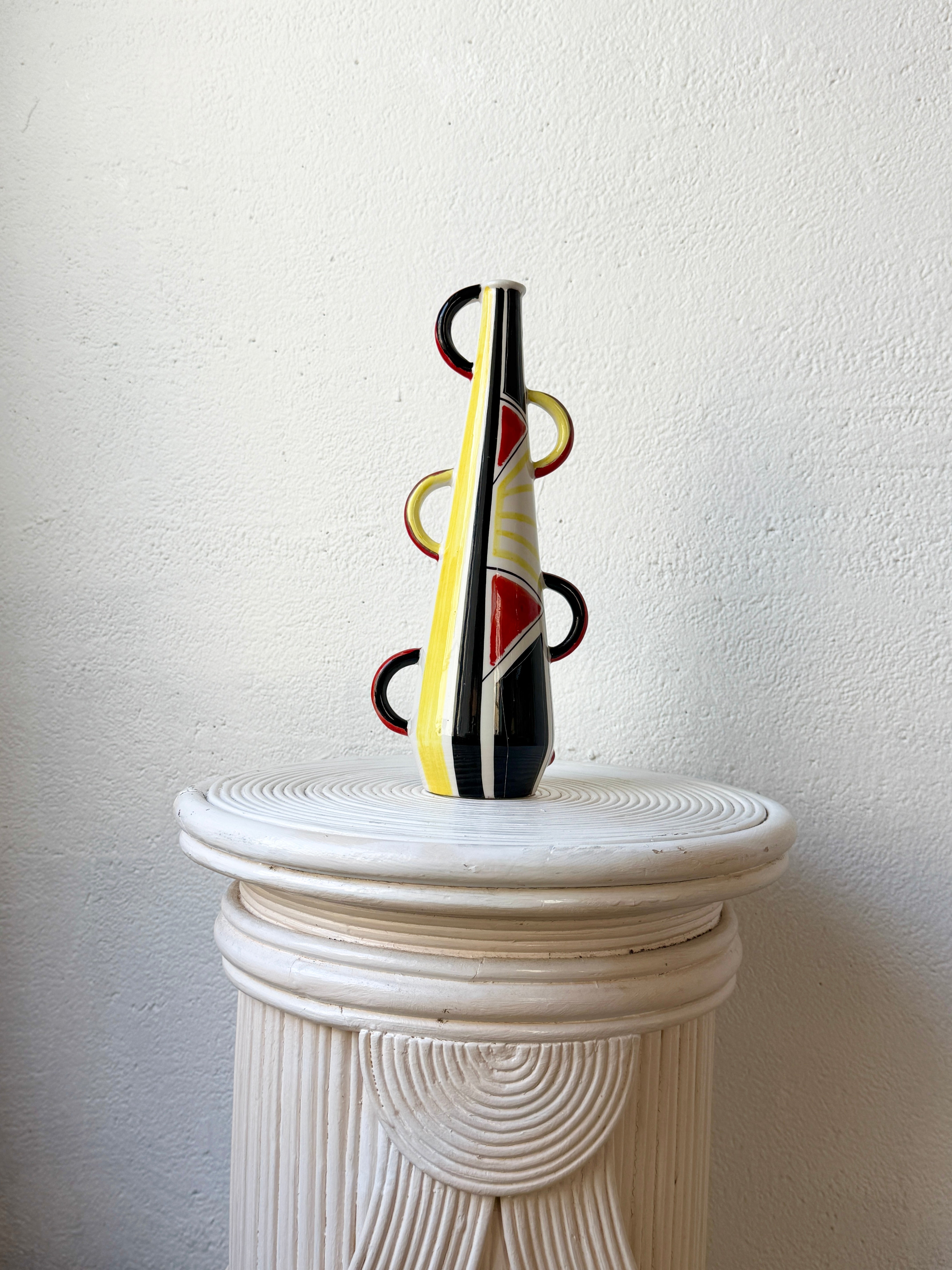 VASE SCULPTURAL – CORONETTI CUNARDO, ITALIE, 1980s