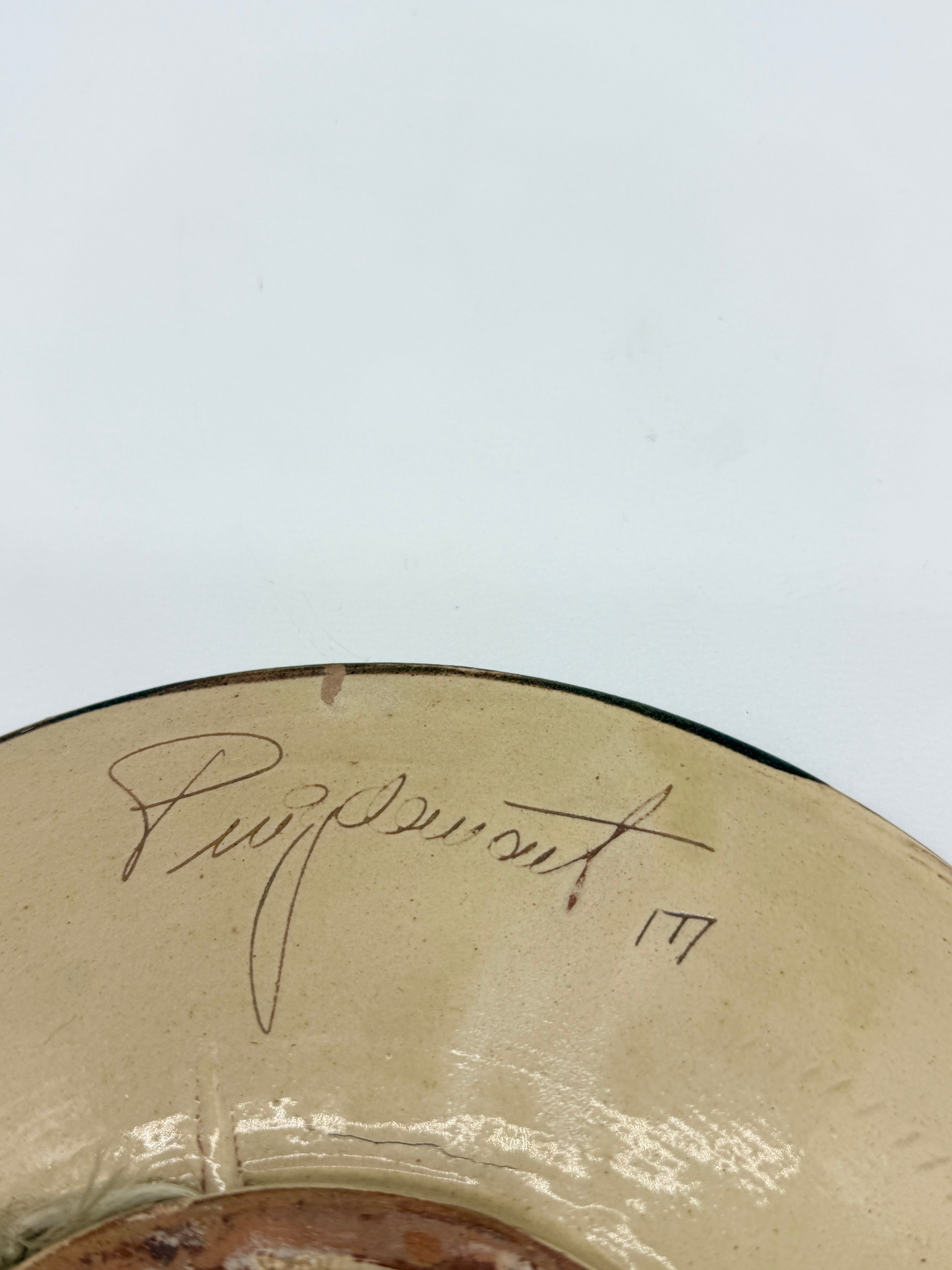 ASSIETTE POISSON FANTASTIQUE, PUIGDEMONT, CATALOGNE 1960s