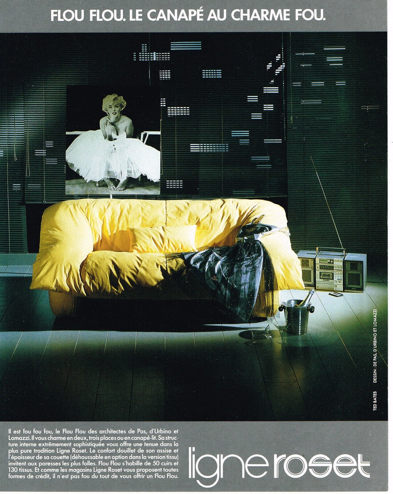 CANAPÉ PROTOTYPE "ANORAK" – MICHEL DUCAROY, 1970s