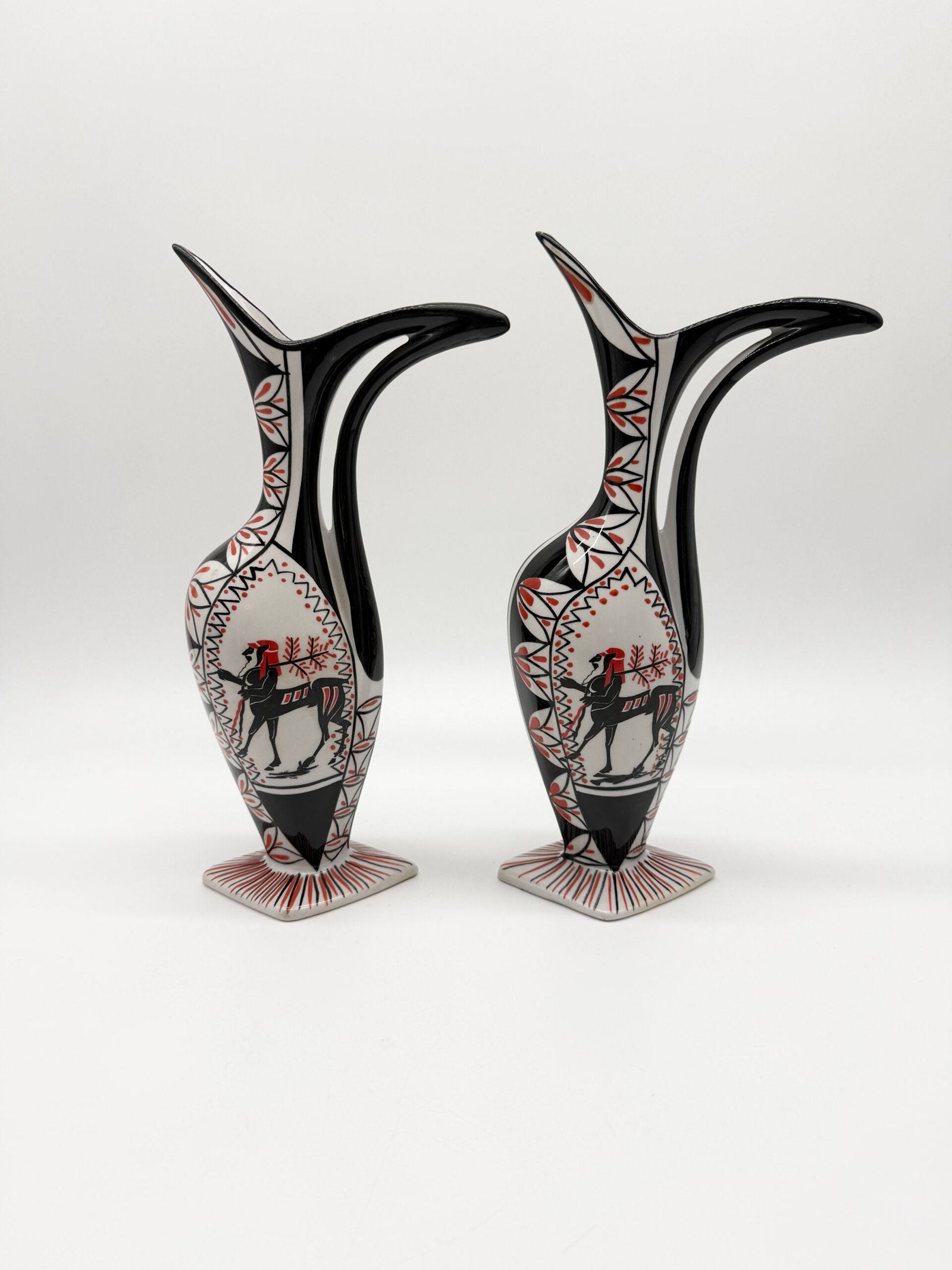 PAIRE DE VASES "CENTAURES" – CÉRAMIQUE, ITALY, 1960s